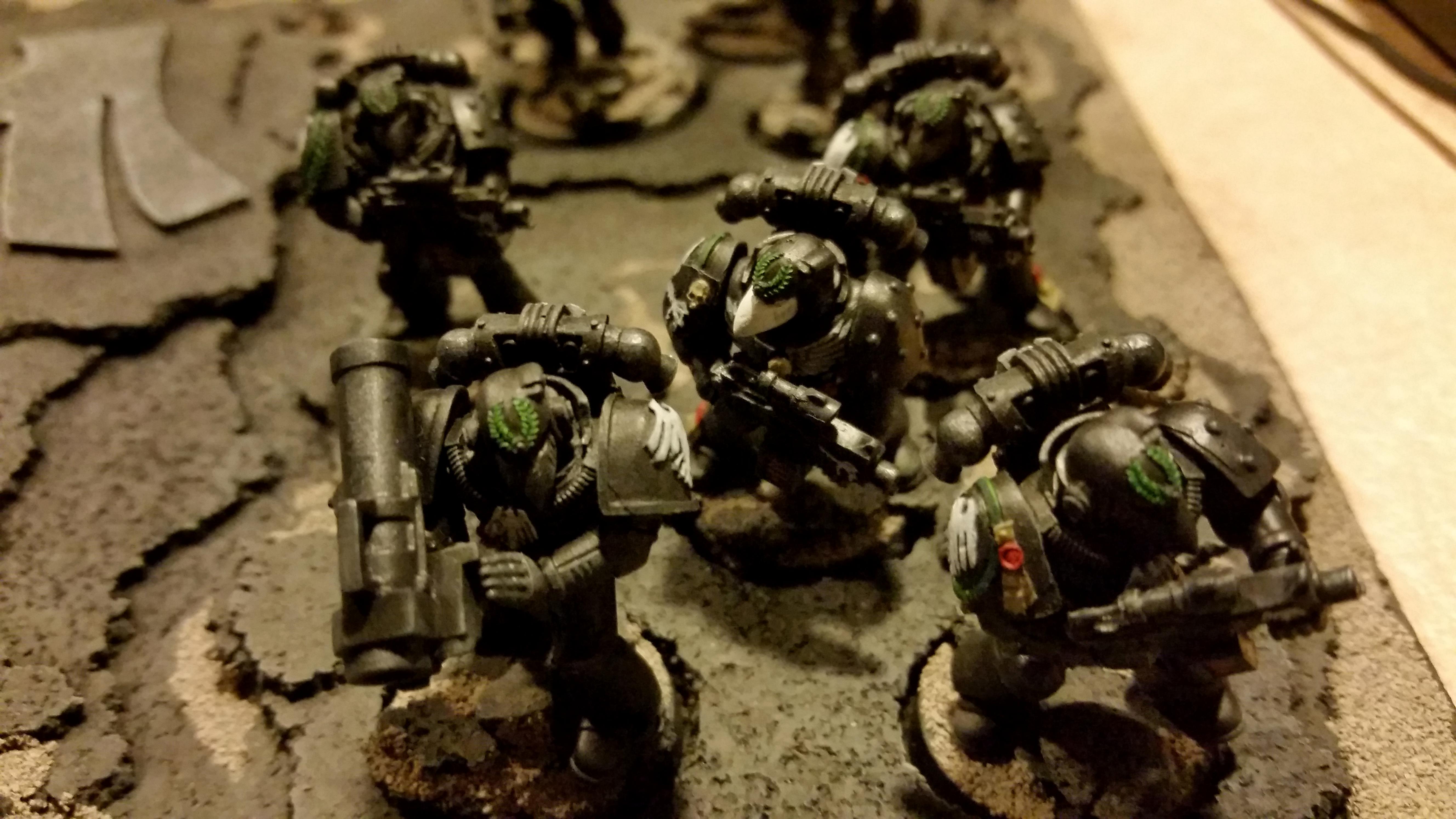 Assault, Black Armour, Raven Guard, Space Marines, Tactical, Vanguard