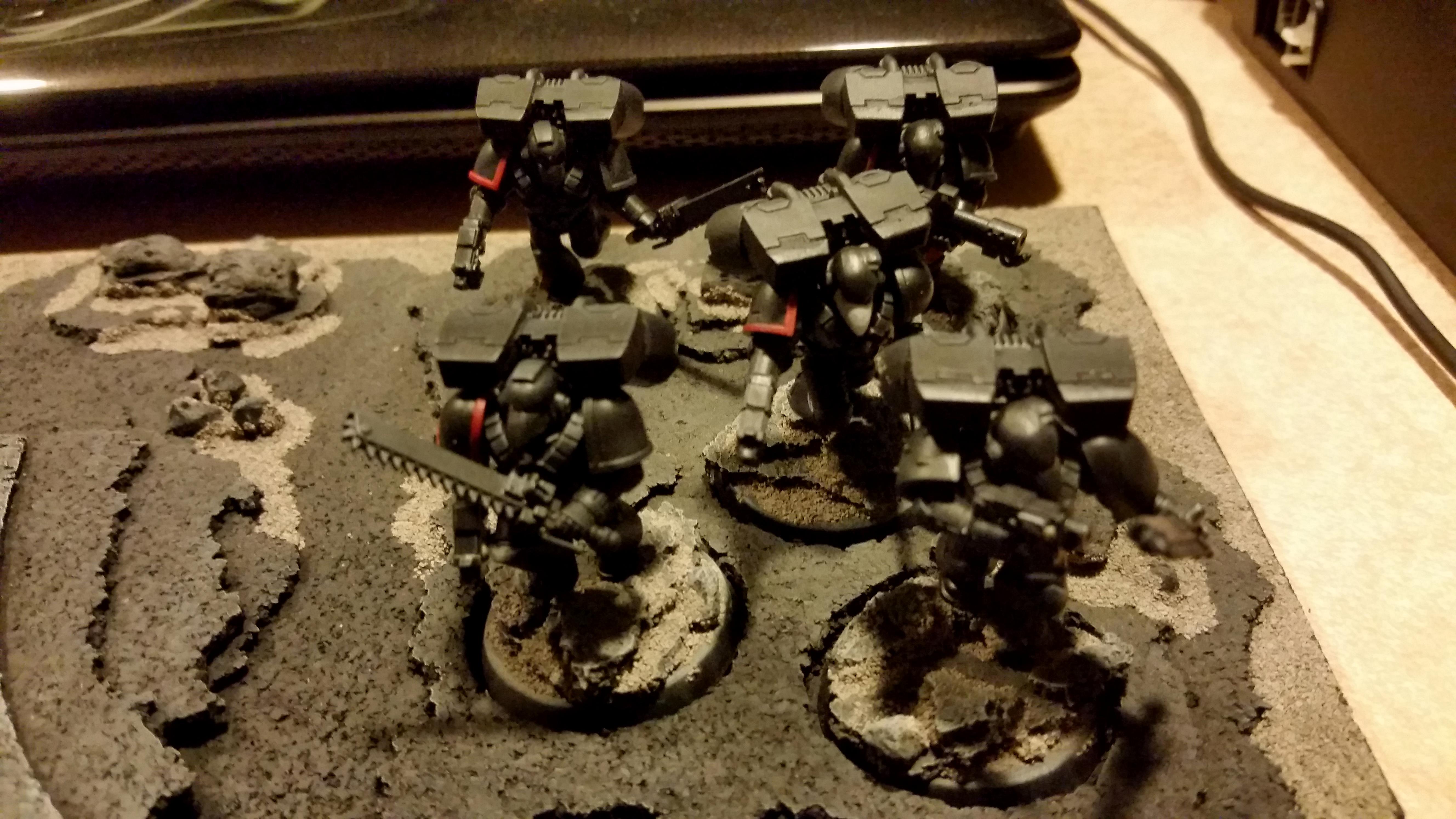 Assault, Black Armour, Raven Guard, Space Marines, Tactical, Vanguard