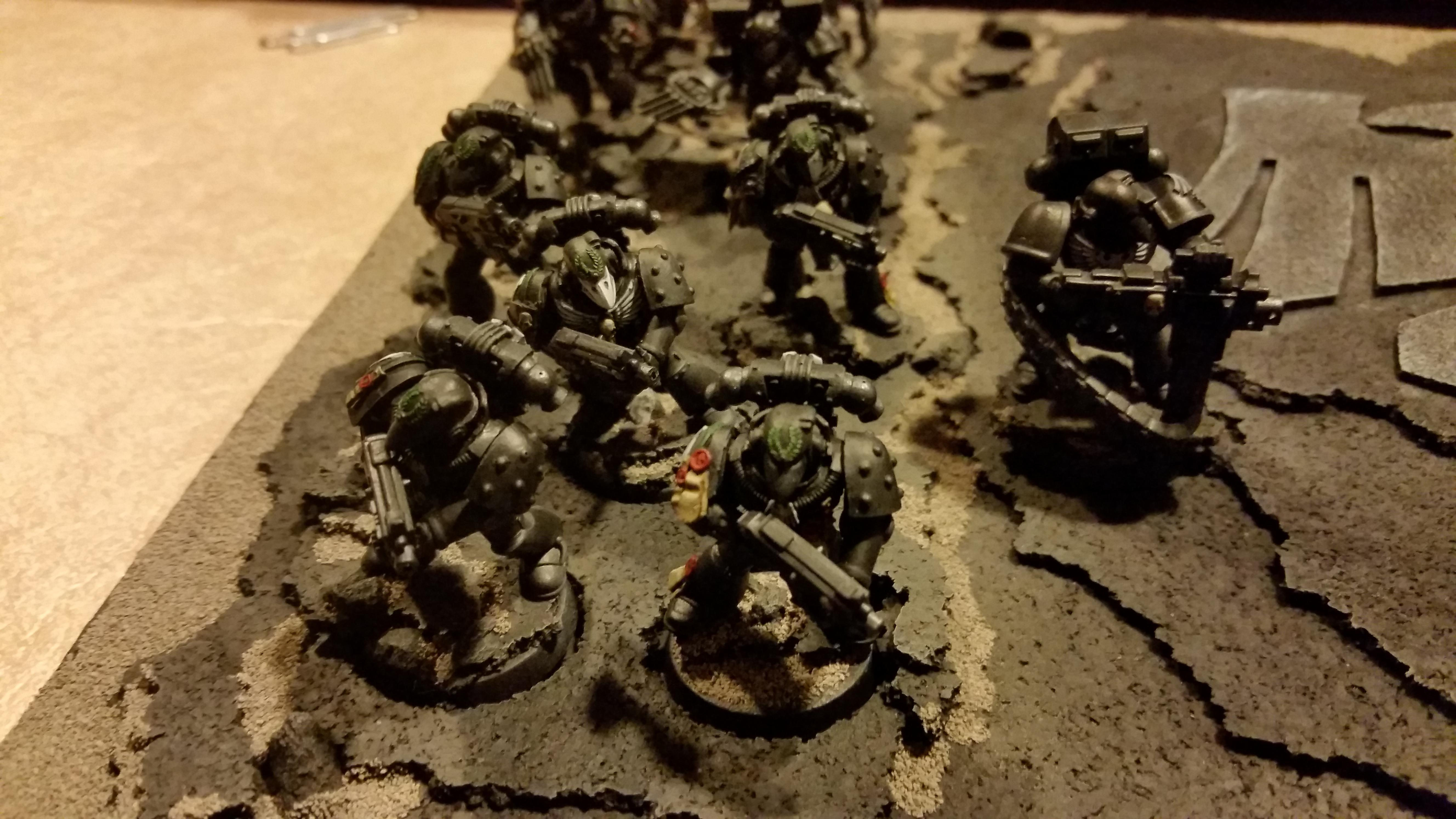 Assault, Black Armour, Raven Guard, Space Marines, Tactical, Vanguard