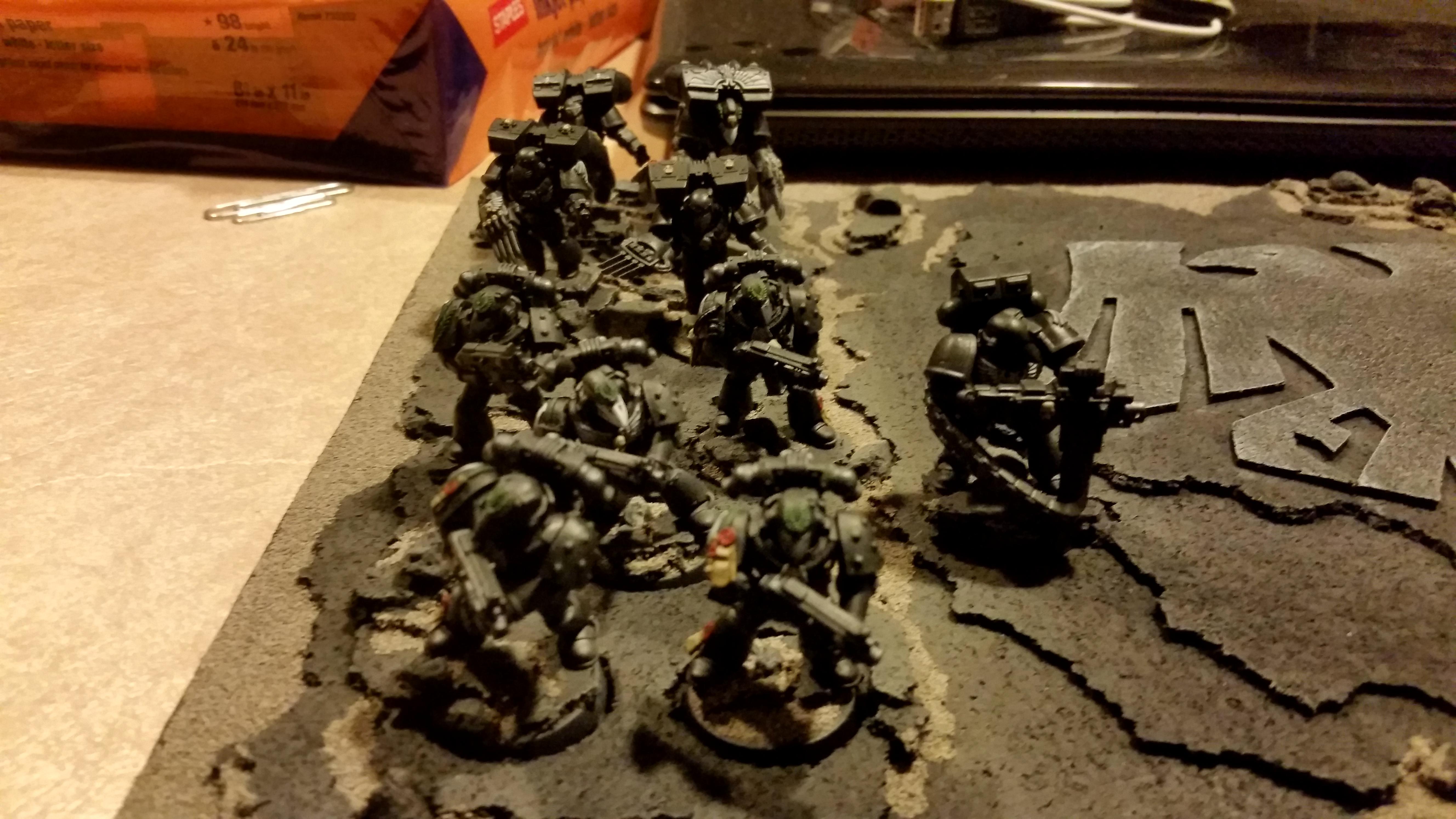 Assault, Black Armour, Raven Guard, Space Marines, Tactical, Vanguard