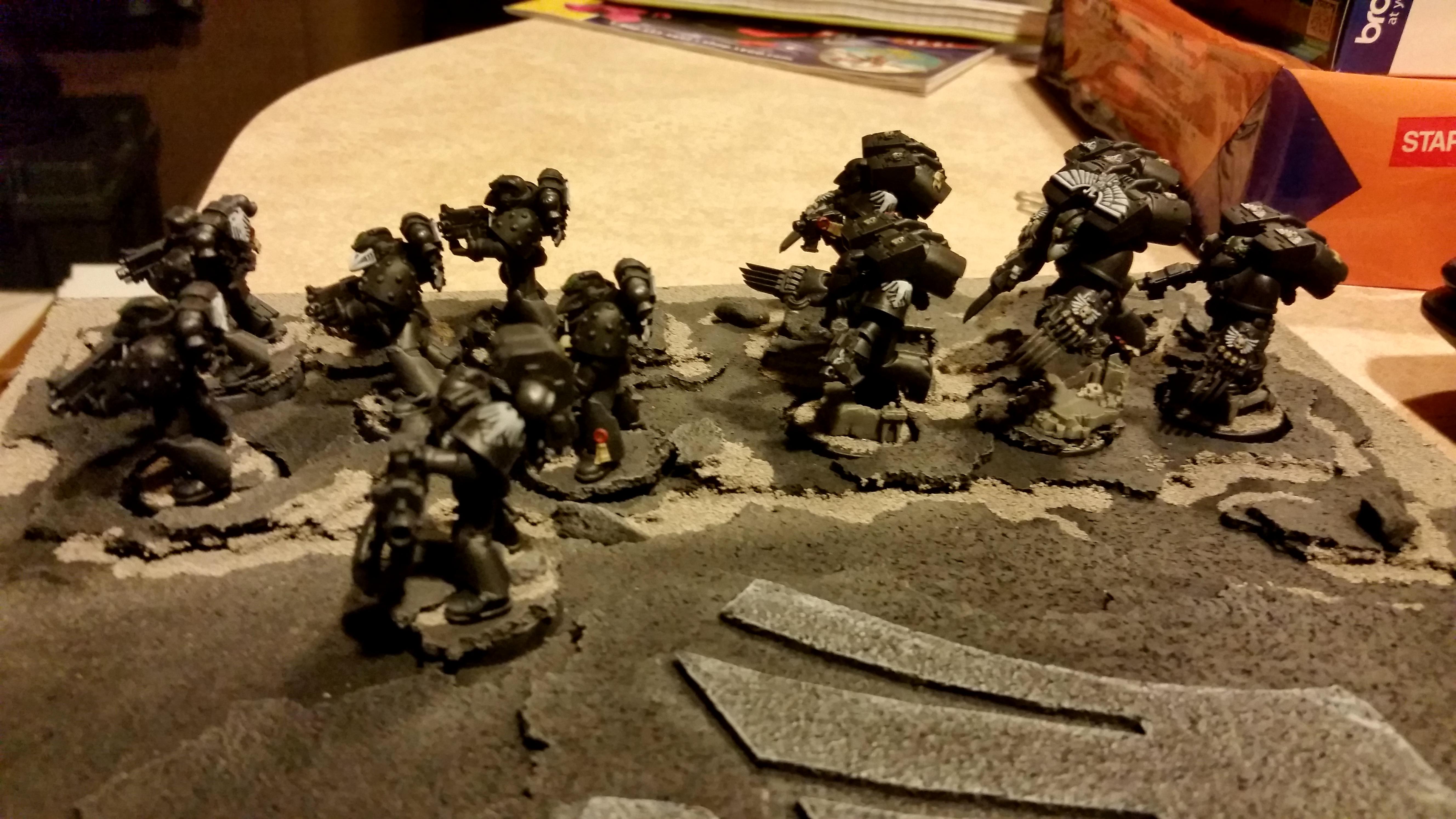 Assault, Black Armour, Raven Guard, Space Marines, Tactical, Vanguard