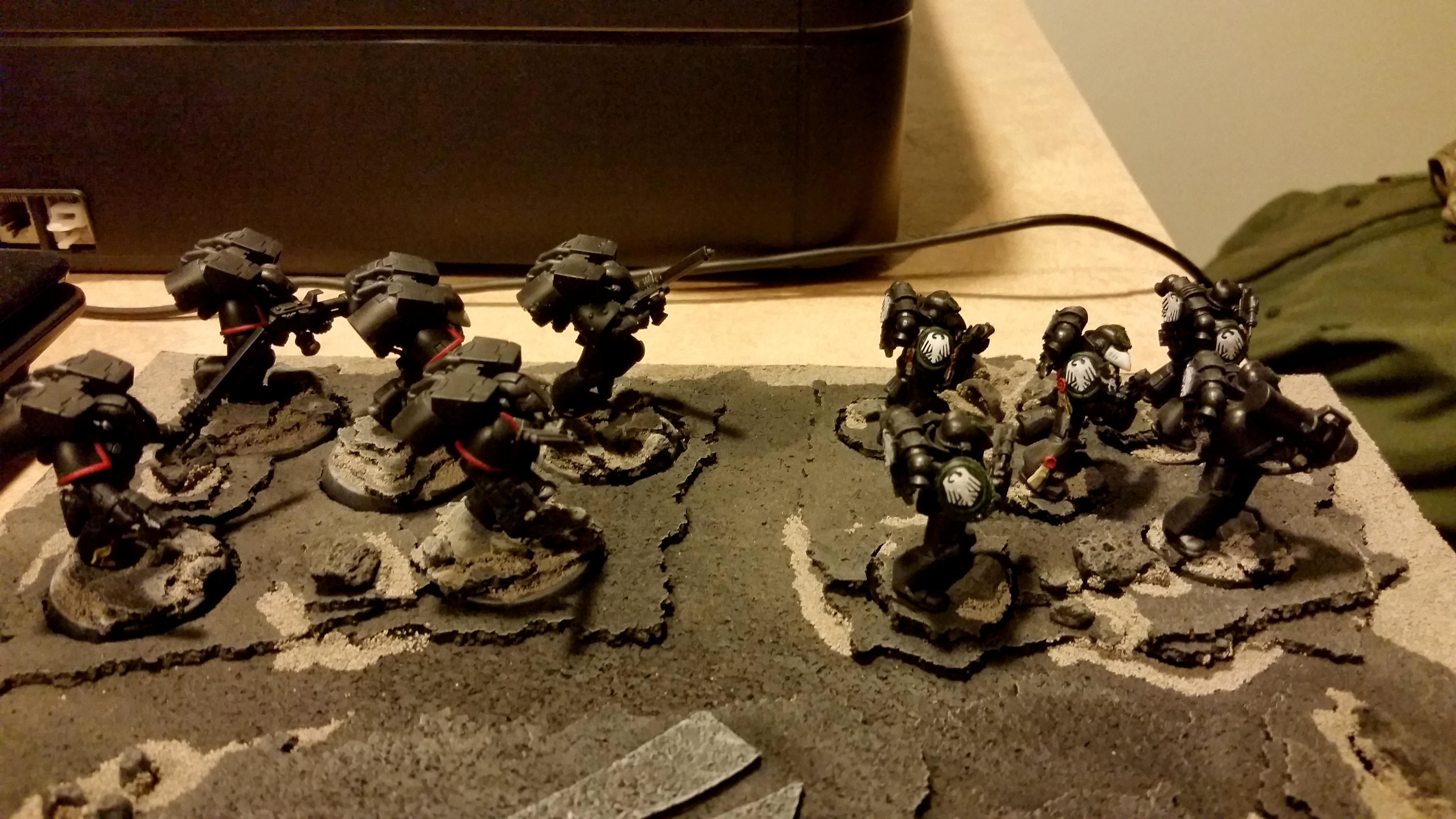 Assault, Black Armour, Raven Guard, Space Marines, Tactical, Vanguard
