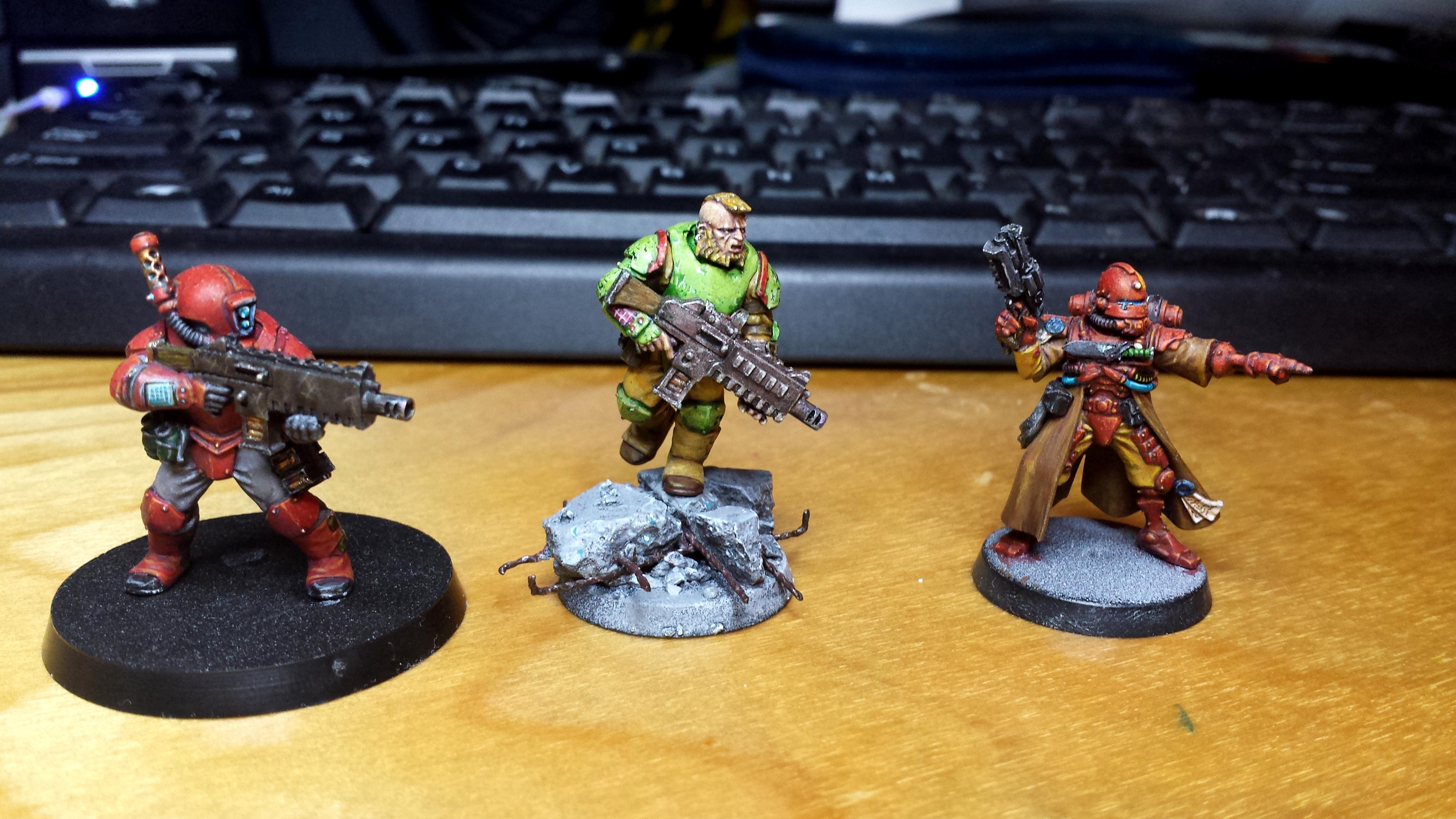Mercenaries and bounty hunter trio