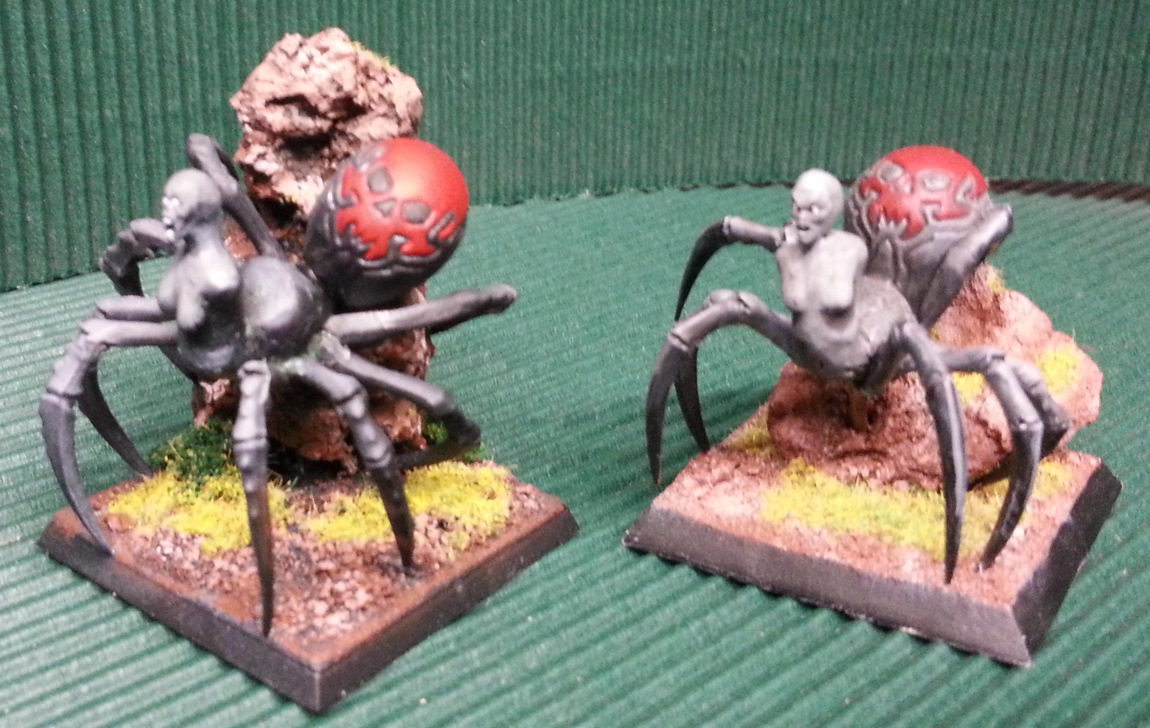 Centaur, Drider, Female, Spider