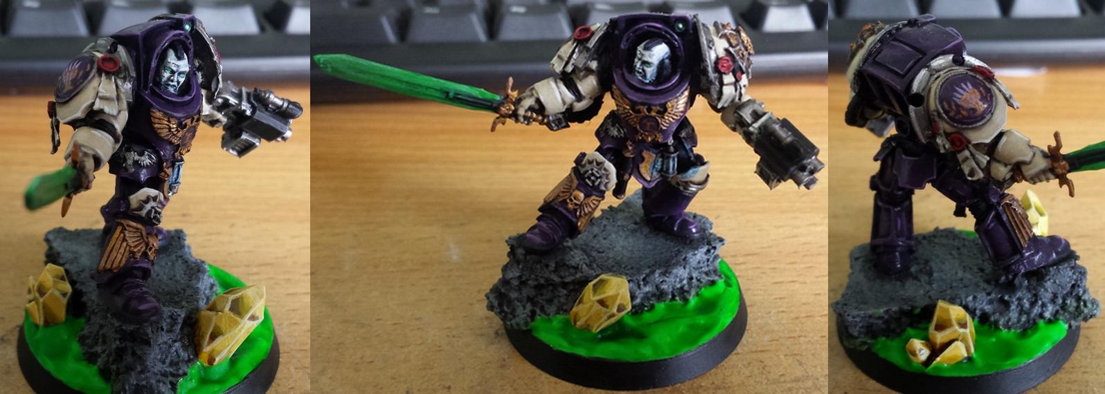Captain, Soul Drinkers, Space Marines, Terminator Armor, Warhammer 40,000
