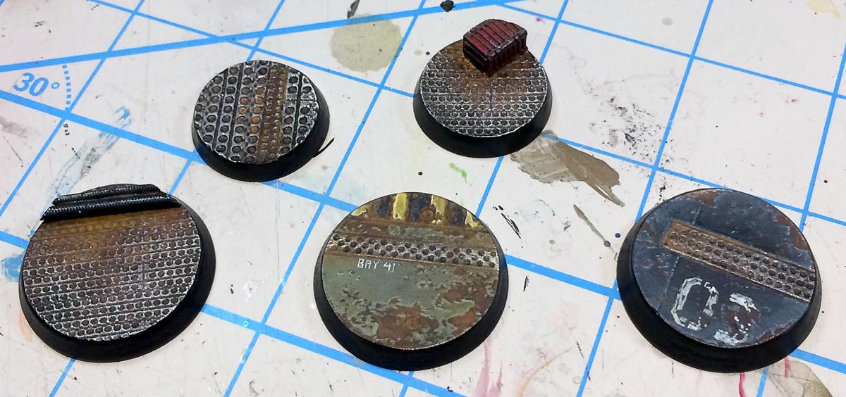 Base, Chpping, Deck, Resin, Rust, Weathered