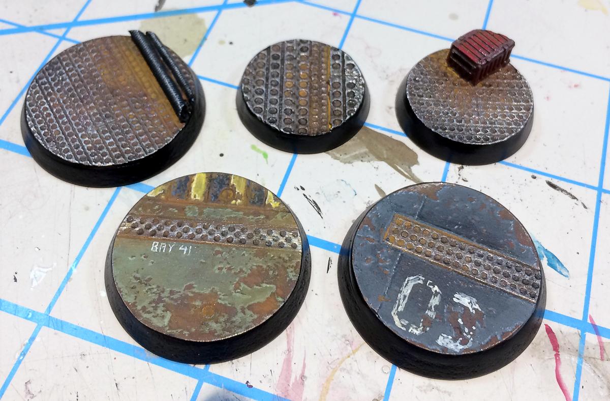 Base, Chpping, Deck, Resin, Rust, Weathered