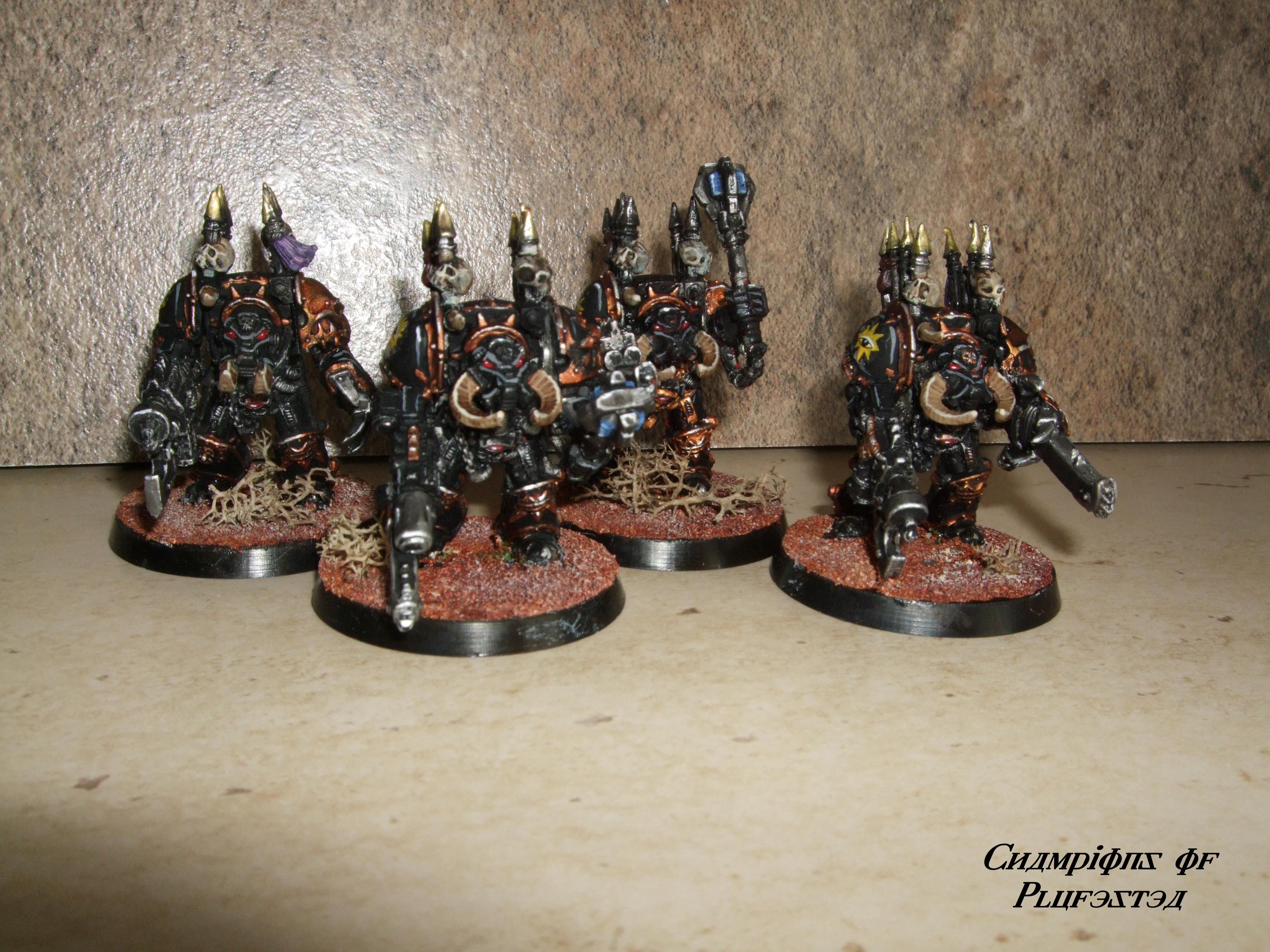 Black Legion, Chainfist, Chaos Space Marines, Combi-melta, Terminator Armor, Warhammer 40,000