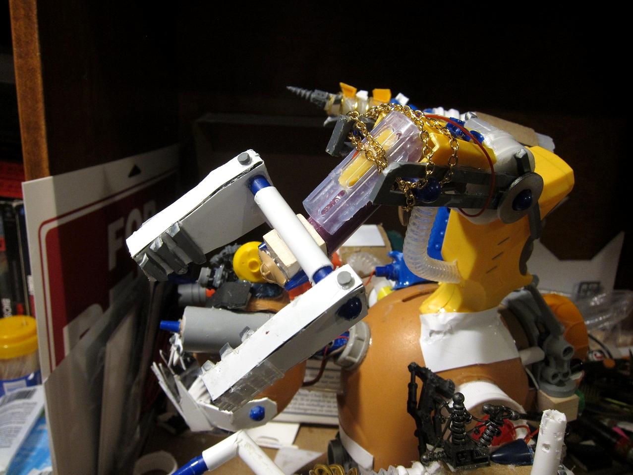Big Mek, Big Mek Stompa, Conversion, Lifta Dropa, Ork Conversion, Ork Stompa, Ork Titan, Orks, Potato Head, Potato Head Stompa, Potatohead Stompa, Scratch Build, Scratch Built Stompa, Stompa, Super Heavy Spud, Super-heavy, Tater Titan, Titan, Walker