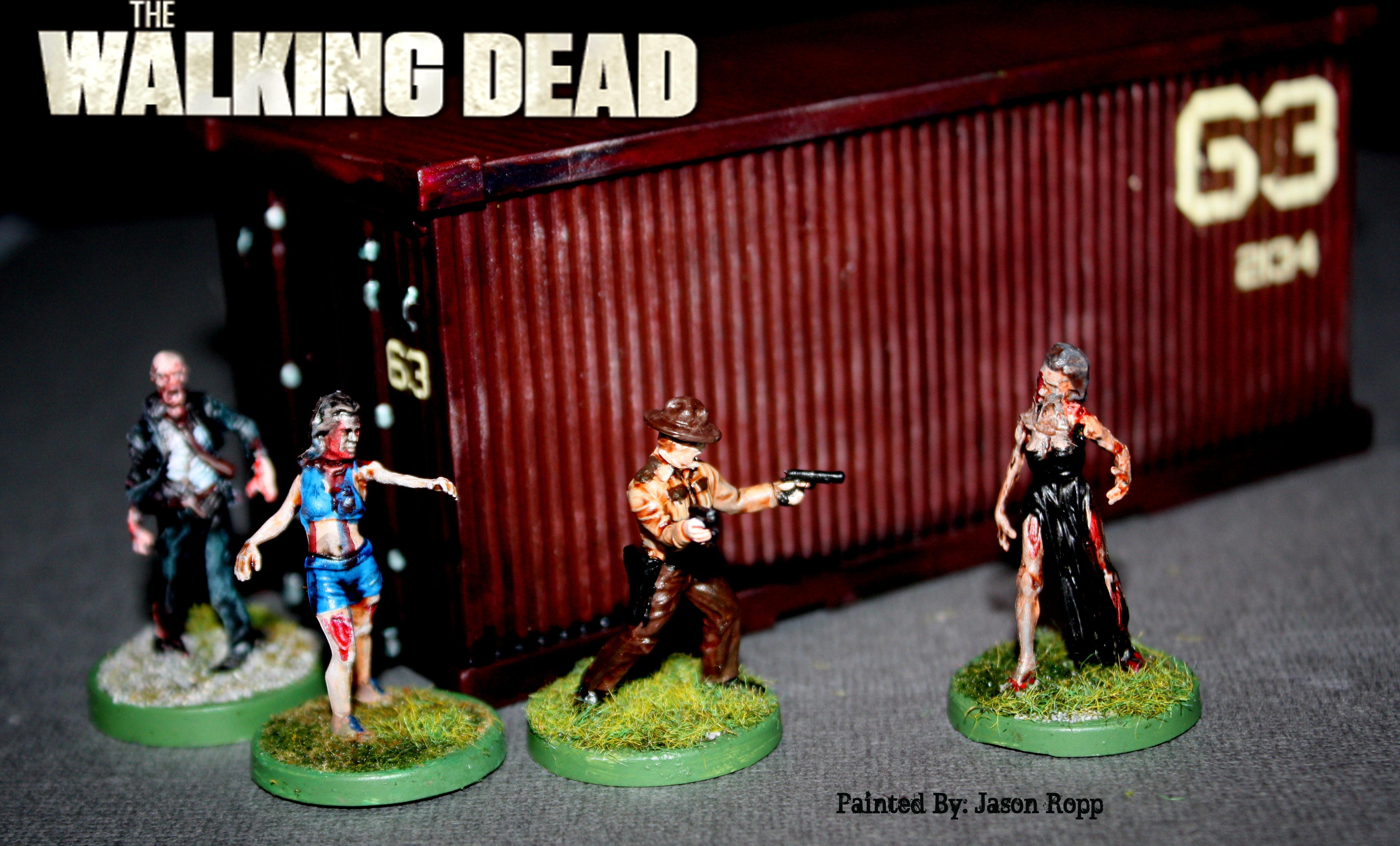 28mm, 32mm, Abominaton, All Out War, Andrea, Attack, Battle, Cool Mini Or Not, Game, Gamenight, Michone, Miniature, Miniatures, Neegan, Ral Partha, Rick, Skirmish, Survivors, Undead, Walkers, Walking Dead, Wargame, Wargamer, Wargames Factory, Zombicide, Zombie, Zombivors