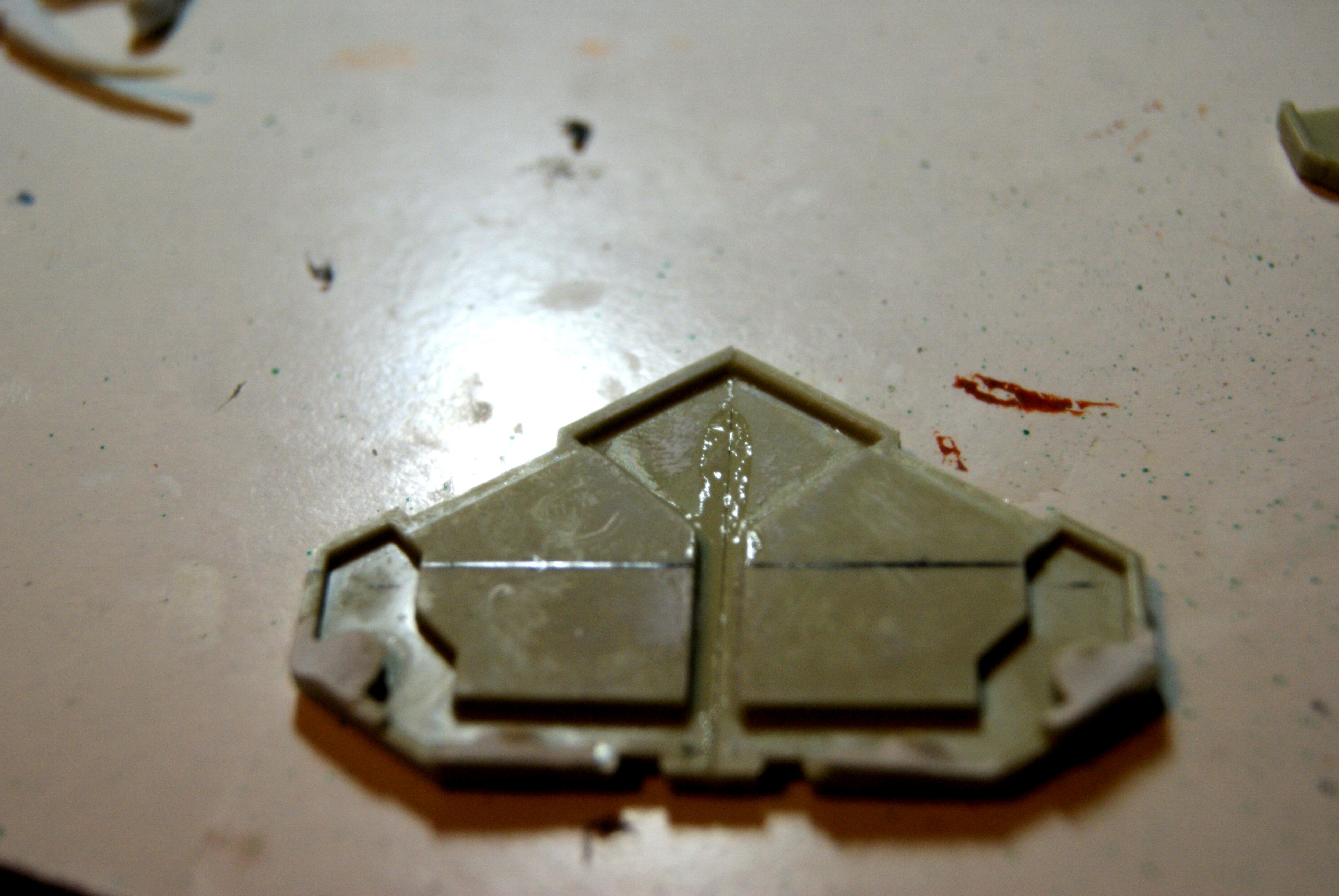 Rhino ends glued together
