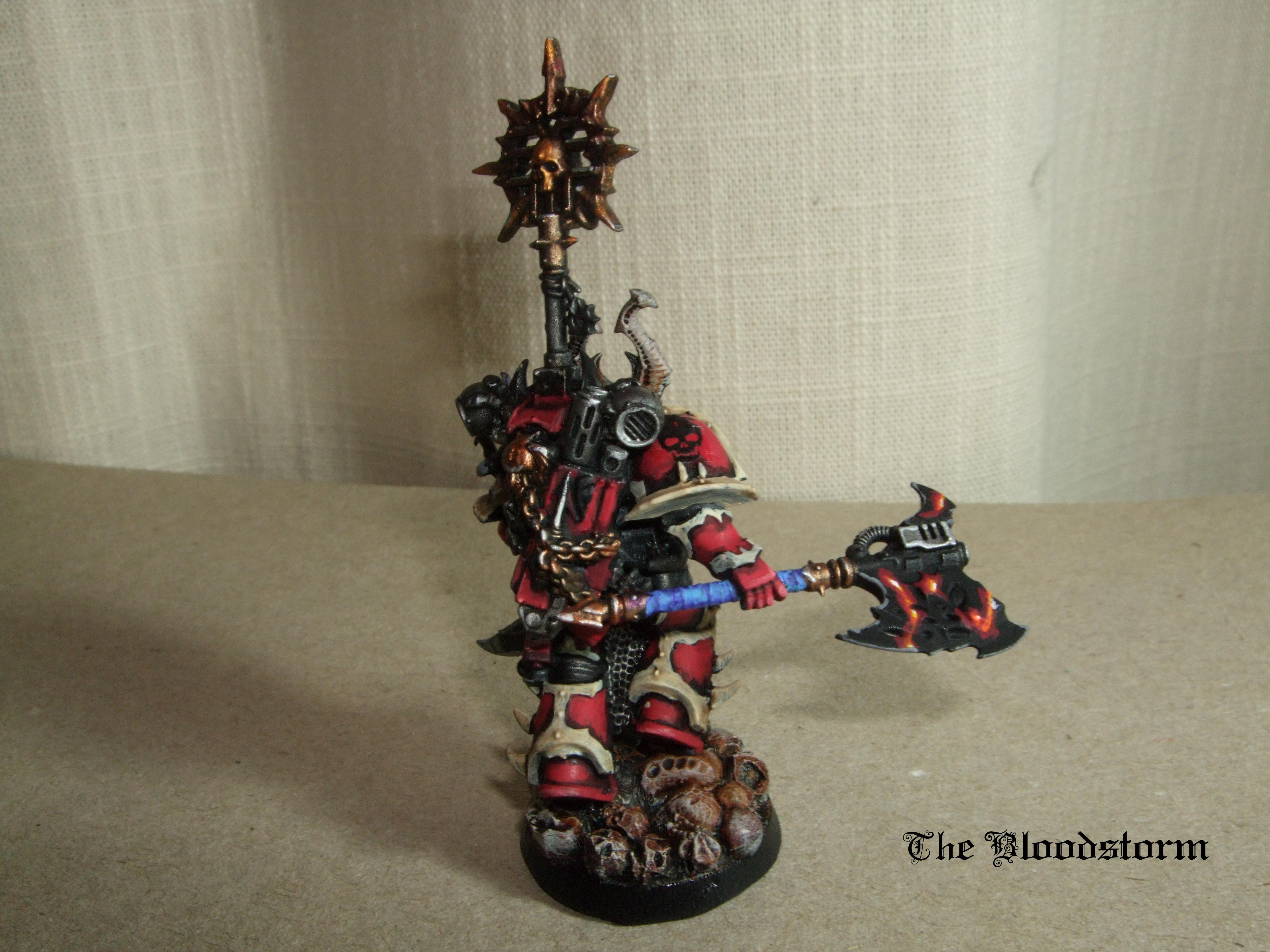 Aspiring Champion, Berserkers, Chaos Space Marines, Conversion, Custom Transfers, Daemonkin, Dark Vengeance Chosen, Khorne, Red, Warhammer 40,000, World Eaters
