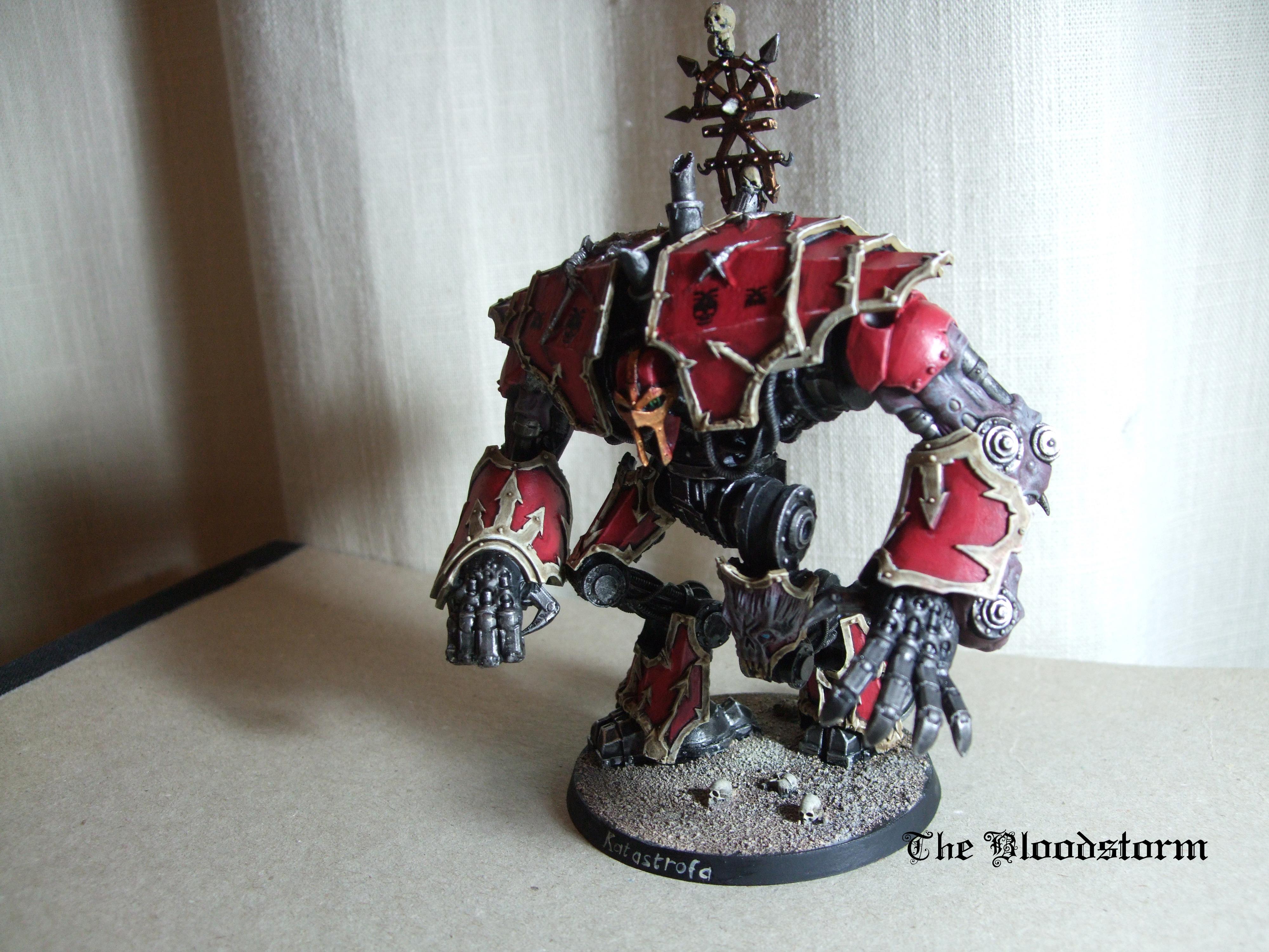 Chaos Space Marines, Conversion, Daemonkin, Decimator Engine, Forge World, Khorne, Red, Warhammer 40,000, World Eaters