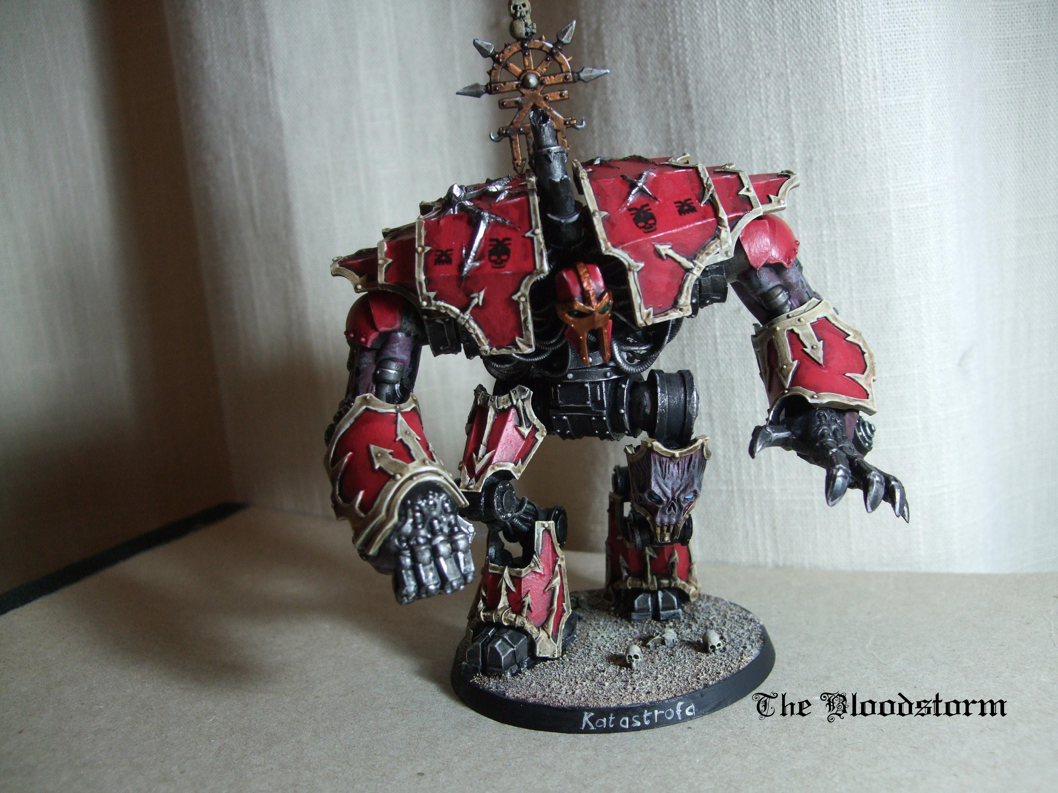 Chaos Space Marines, Conversion, Daemonkin, Decimator Engine, Forge World, Khorne, Red, Warhammer 40,000, World Eaters