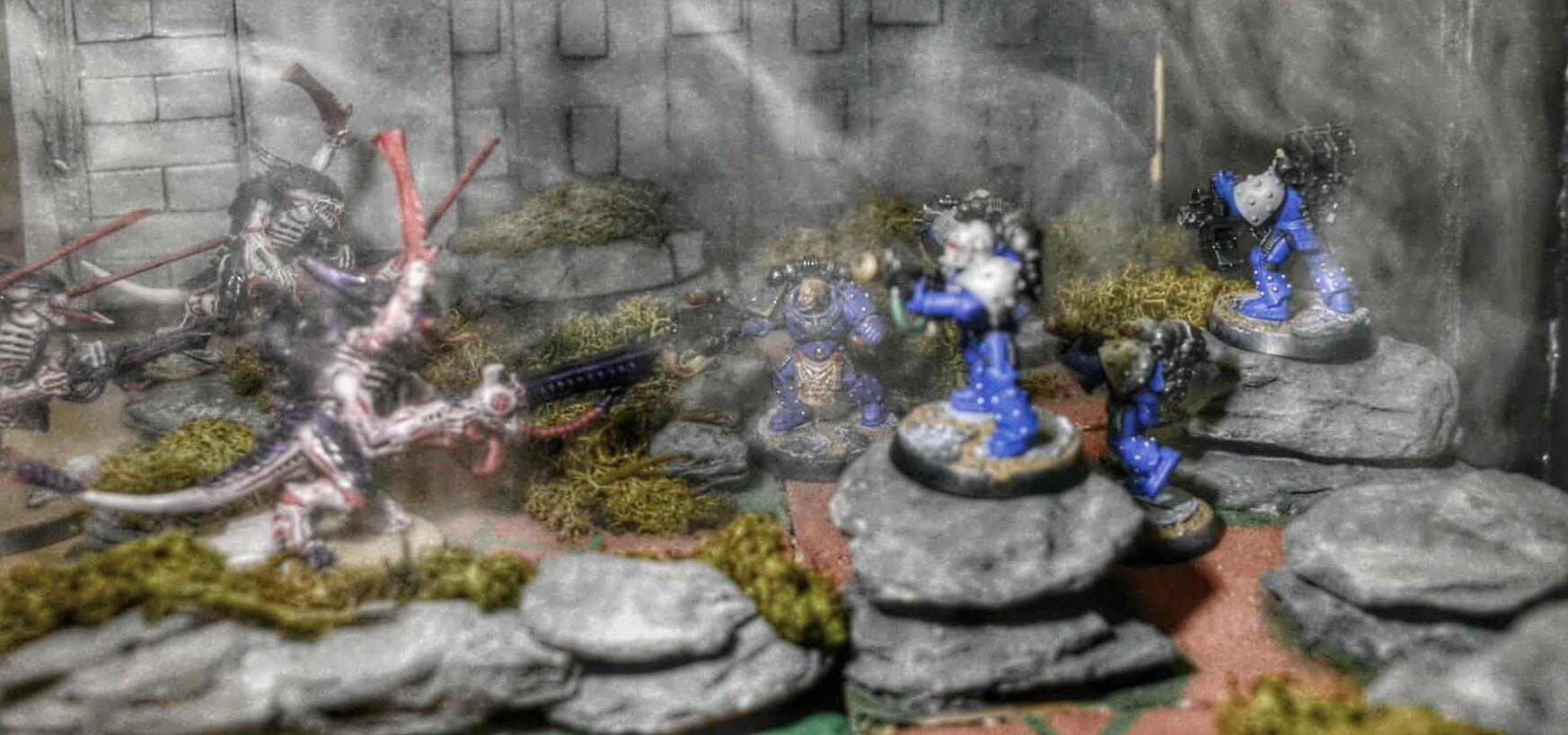 Mk V, Space Marines, Sternguard, Tyranids, Ultramarines