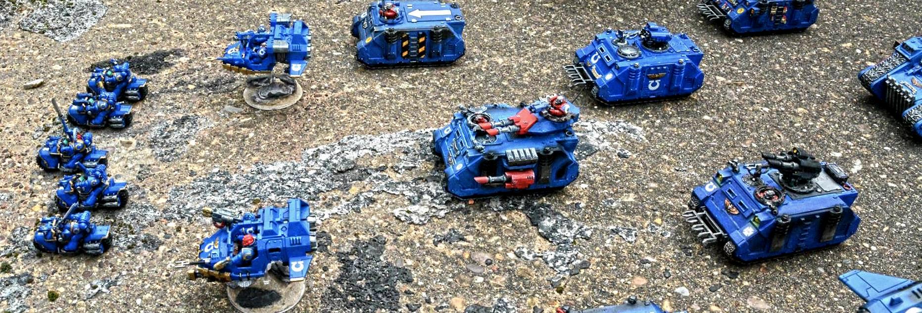Bike, Land Speeder, Razorback, Rhino, Space Marines, Ultramarines