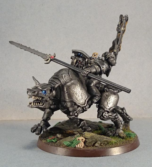 Space Marines, Space Wolves, Thunder, Thunderwolf, Wolf Lord