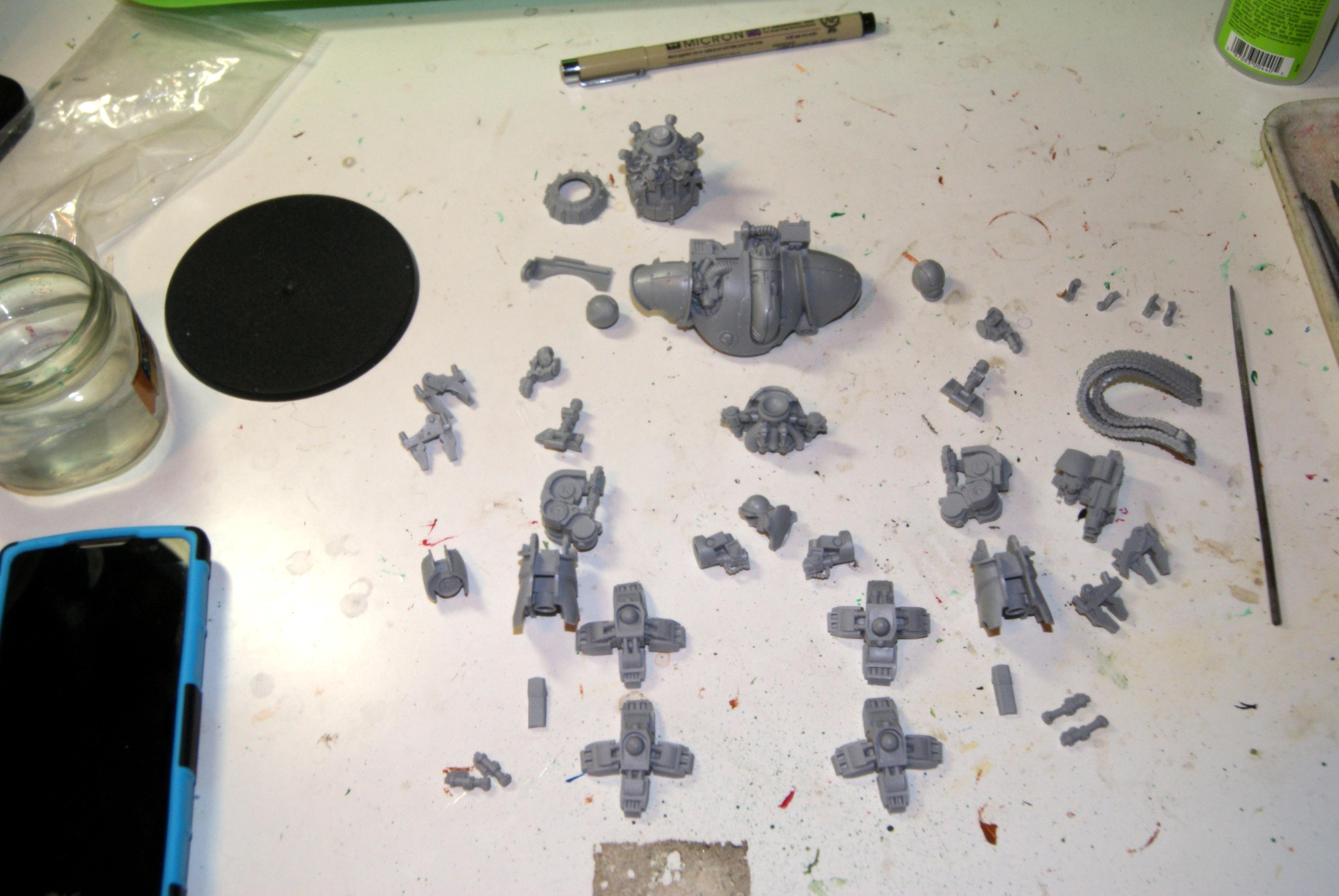 parts laid out
