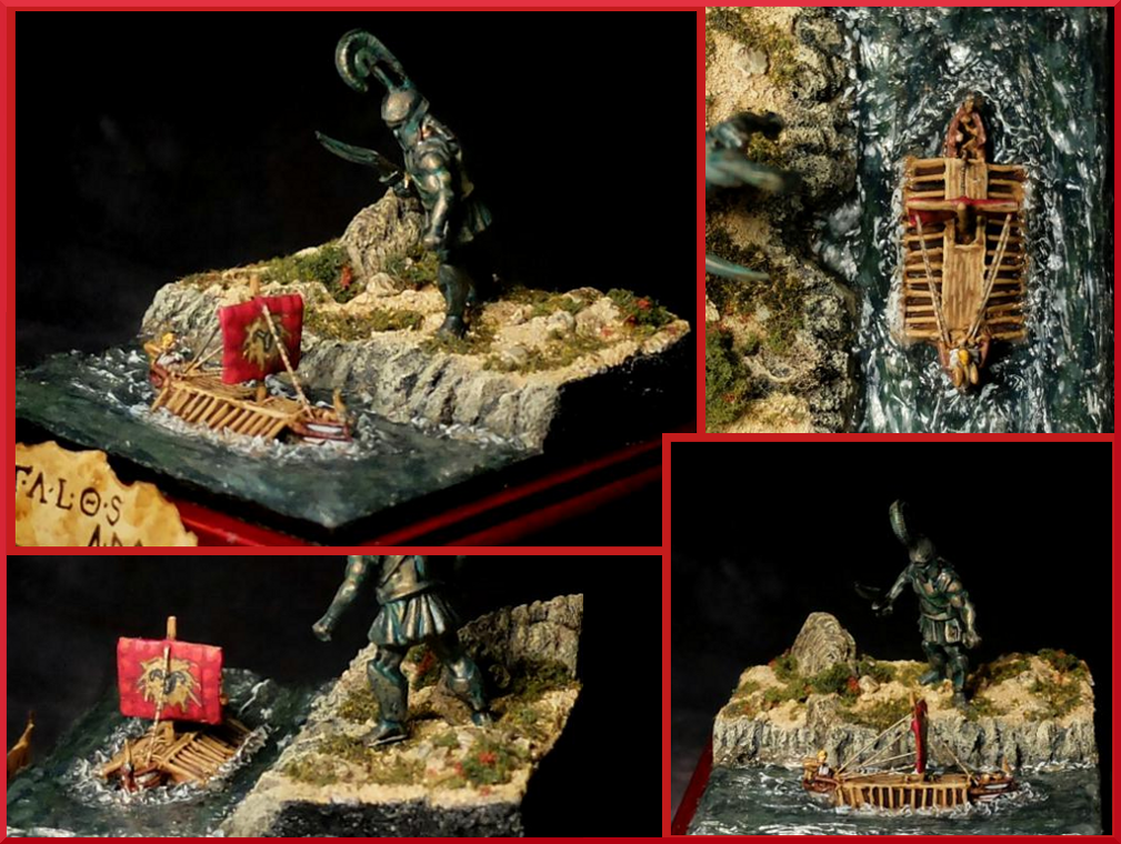 Diorama, Galley, Greek, Myth, Talos