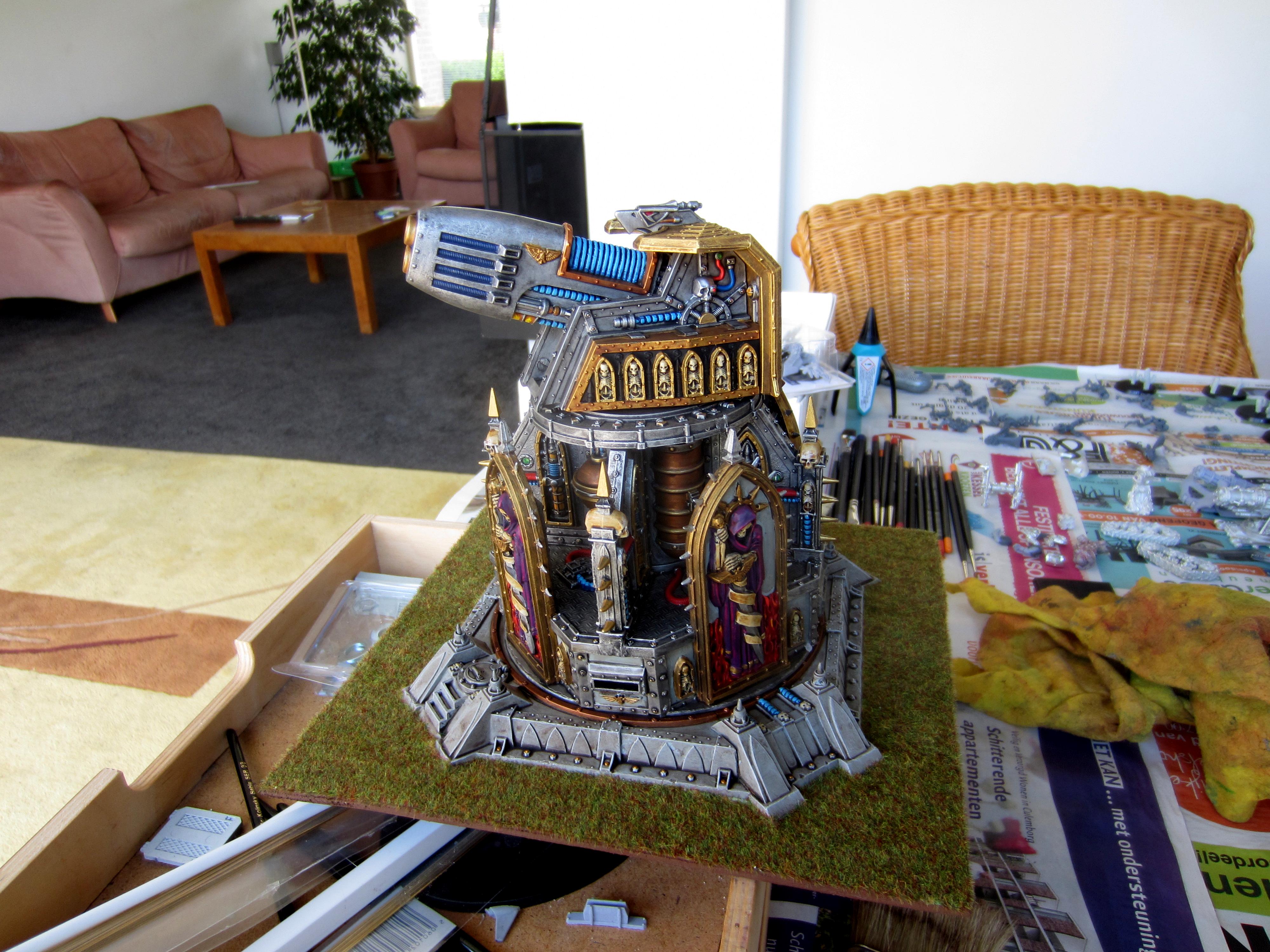 Base, Fortification, Games Workshop, Plasma Obliterator, Plastic, Turret