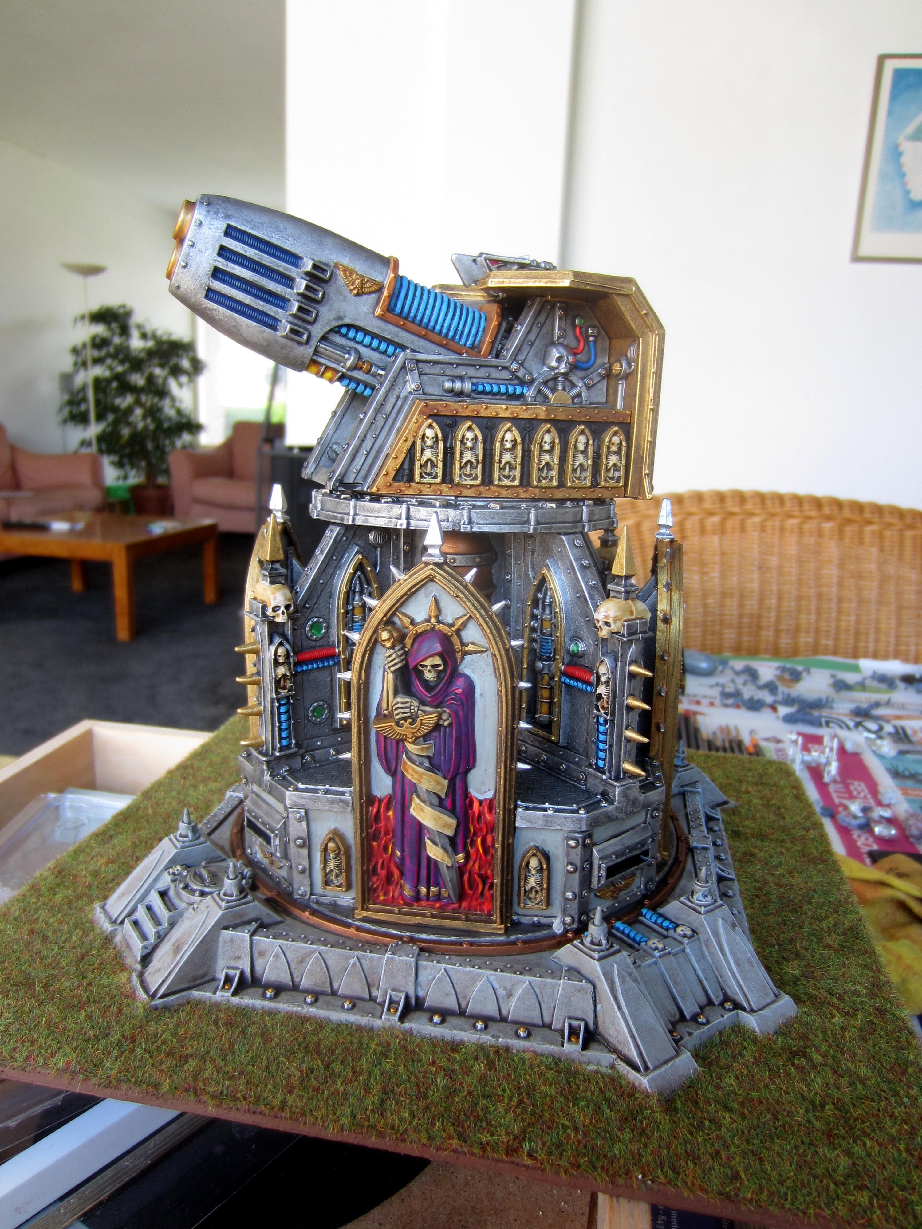 Base, Fortification, Games Workshop, Plasma Obliterator, Plastic, Turret