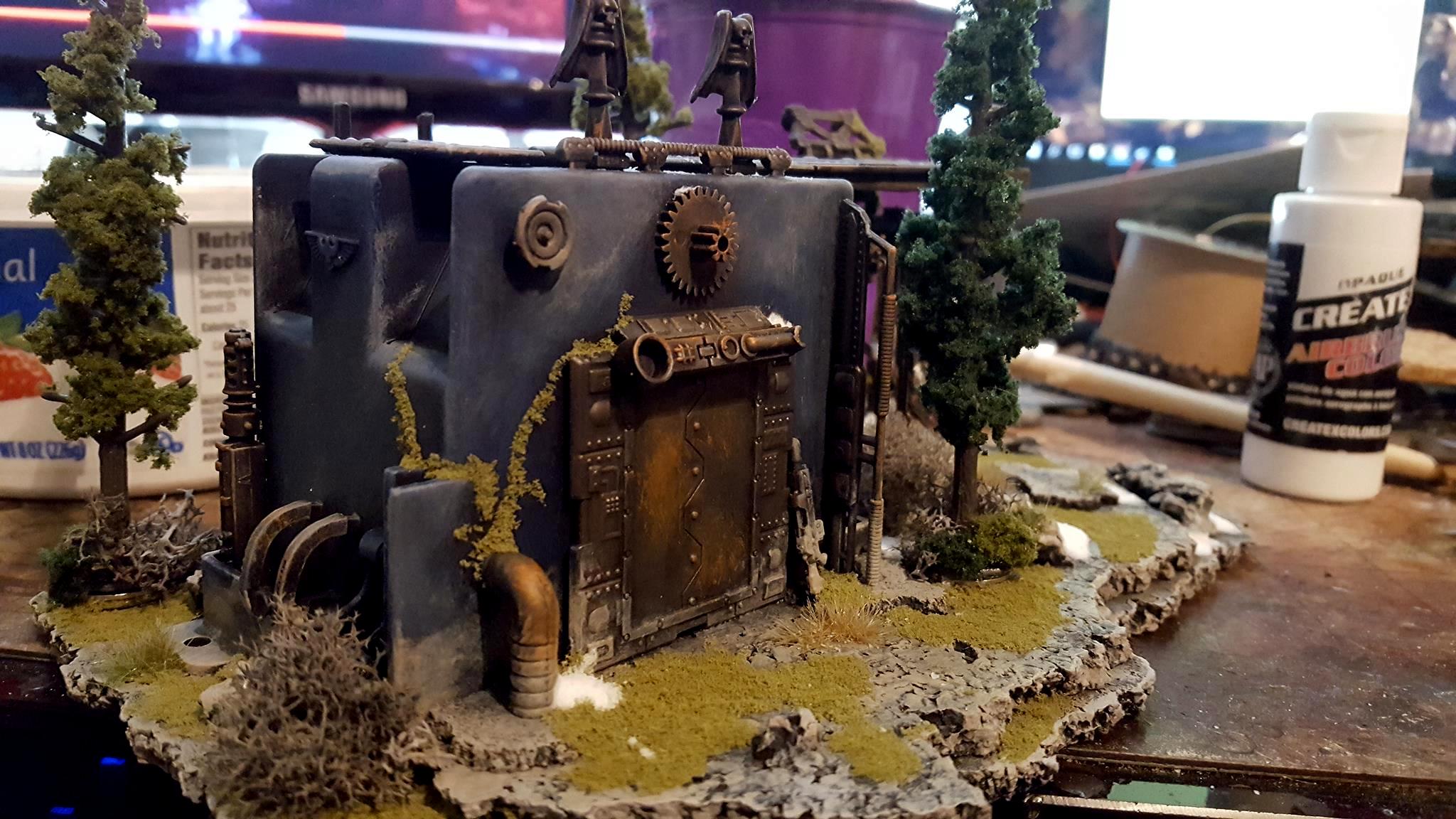 Bunker, Forest, Snow, Terrain