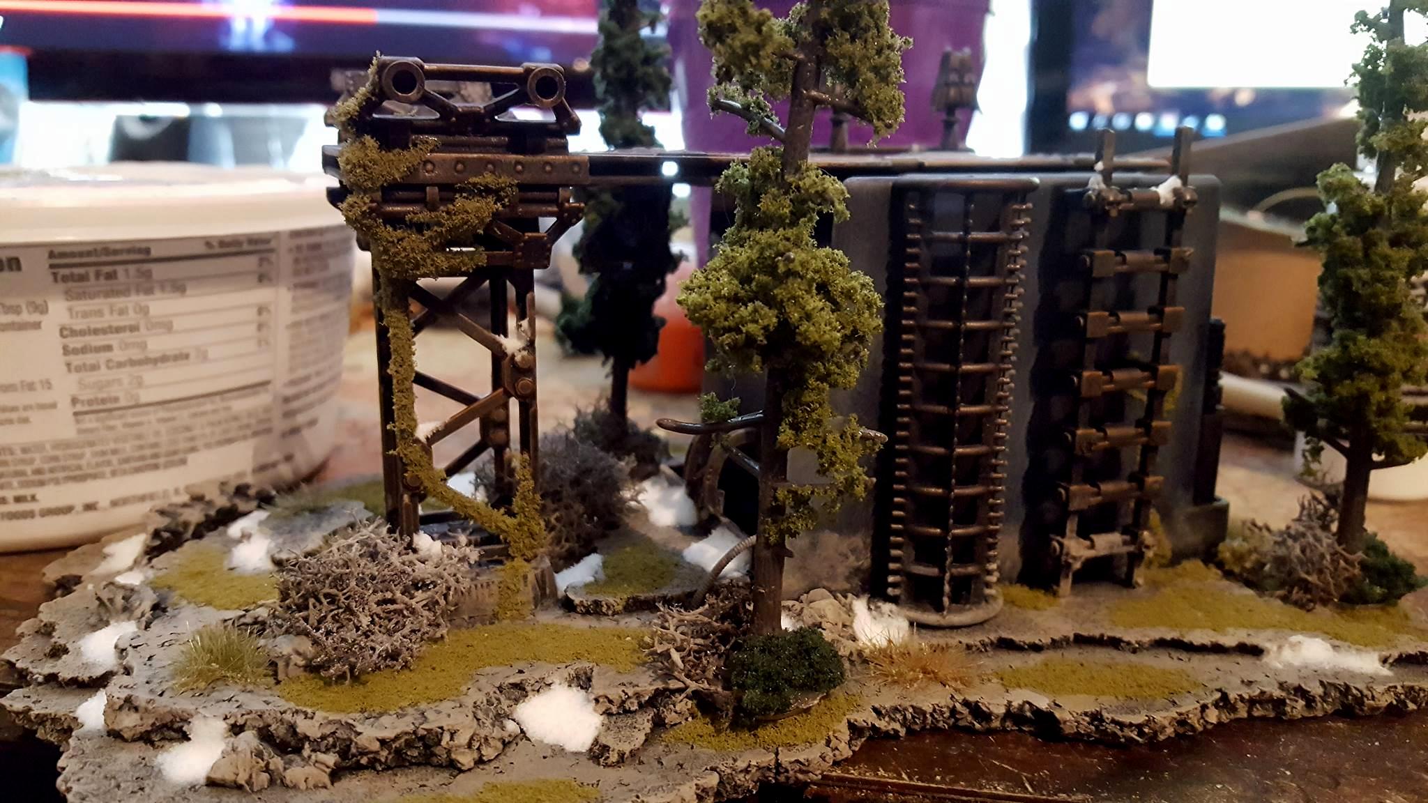 Bunker, Forest, Snow, Terrain