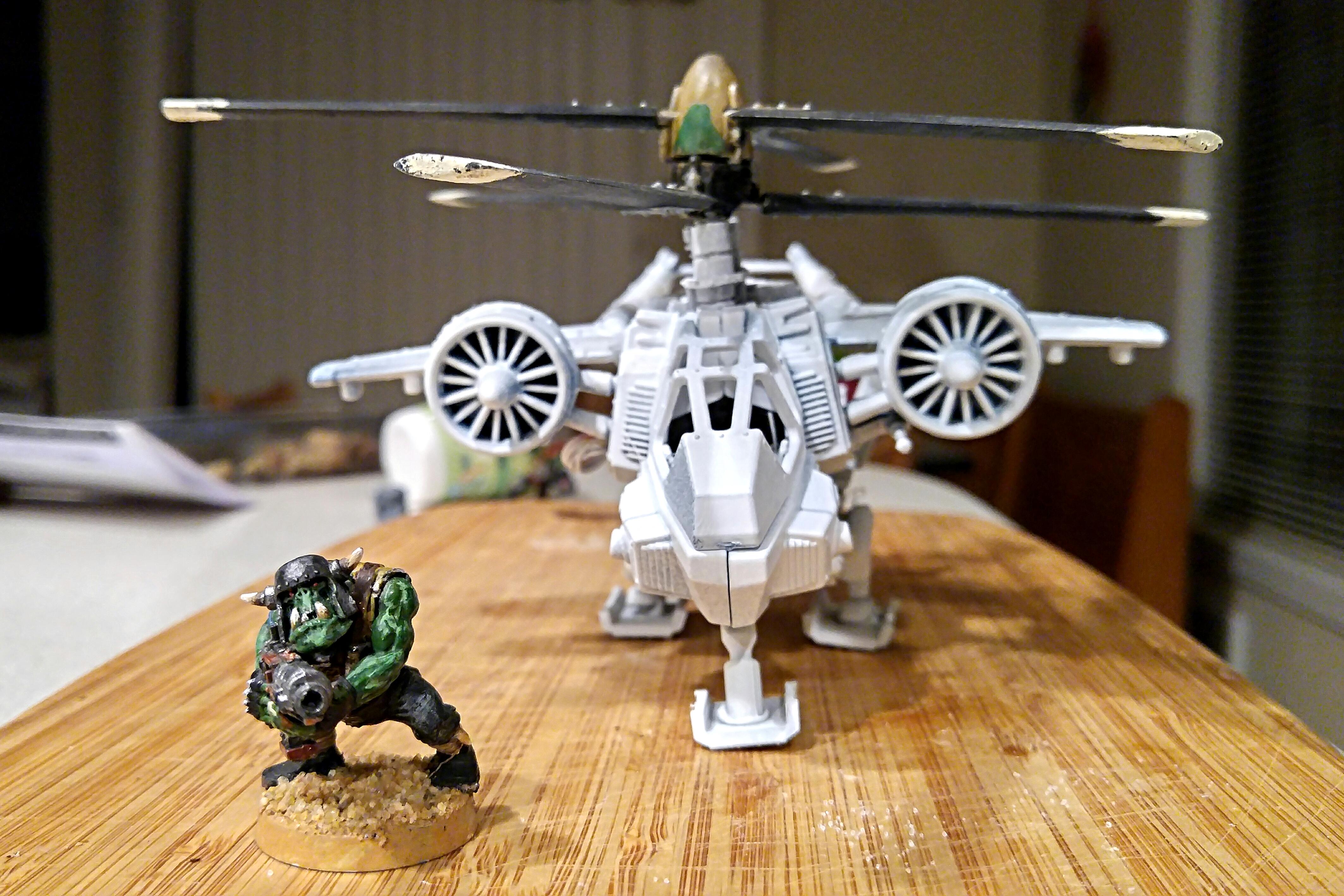Deffkopta, Helicopter, Kit-bash, Orks, Warkopta