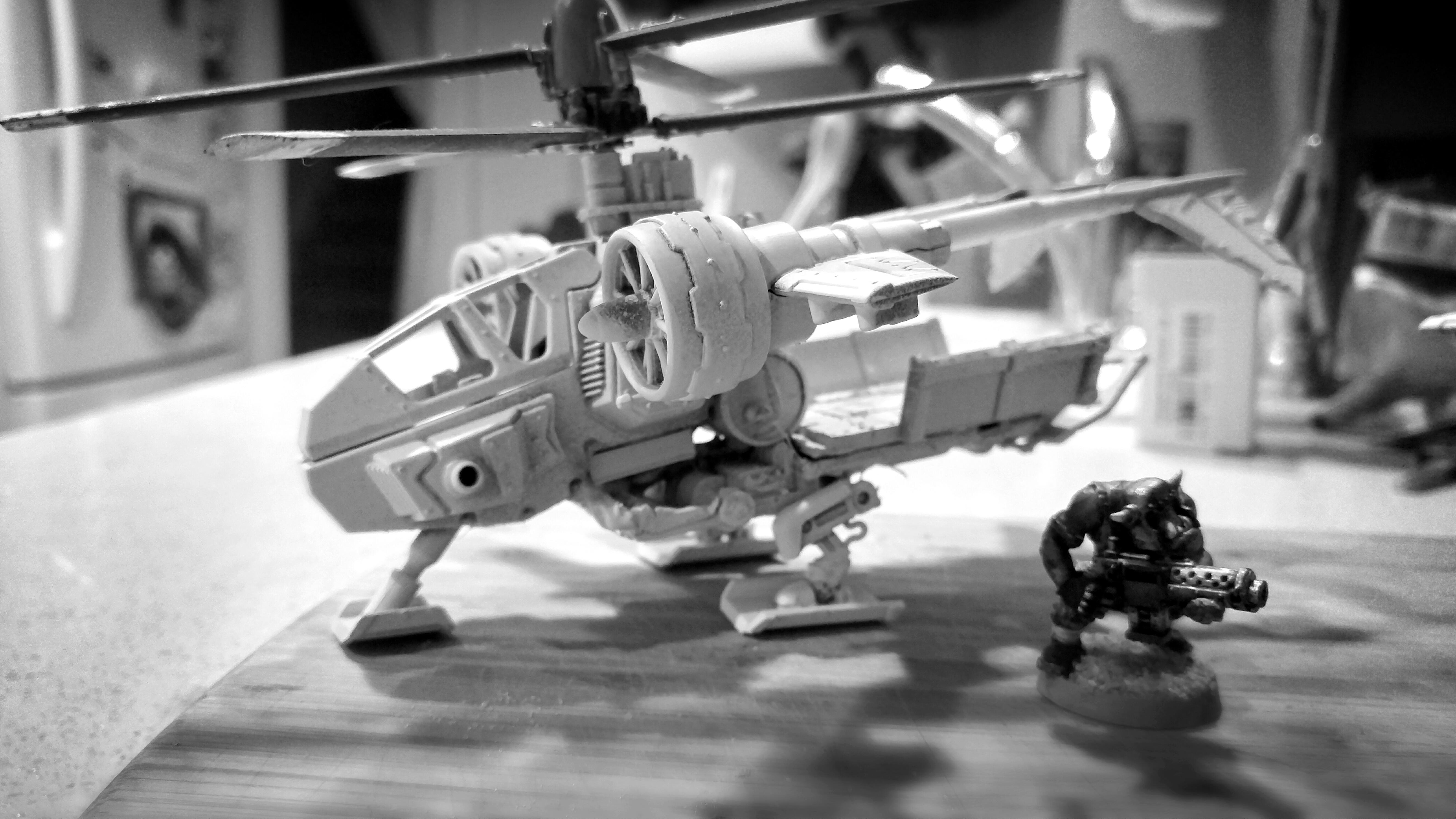 Deffkopta, Helicopter, Kit-bash, Orks, Warkopta