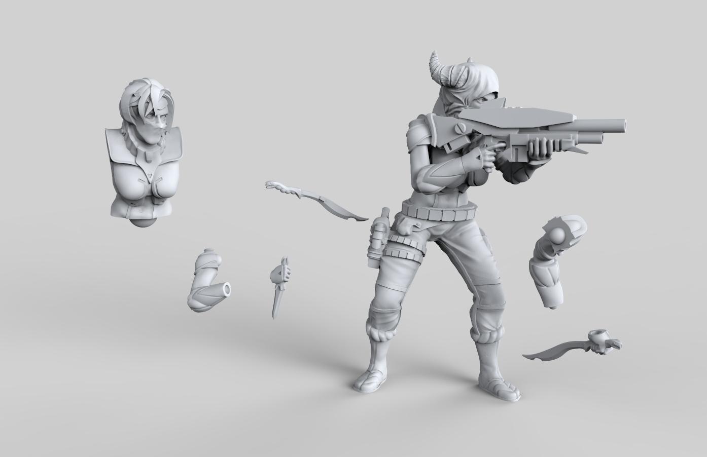 Anazi Dynasty - Light Scout (female 02)
