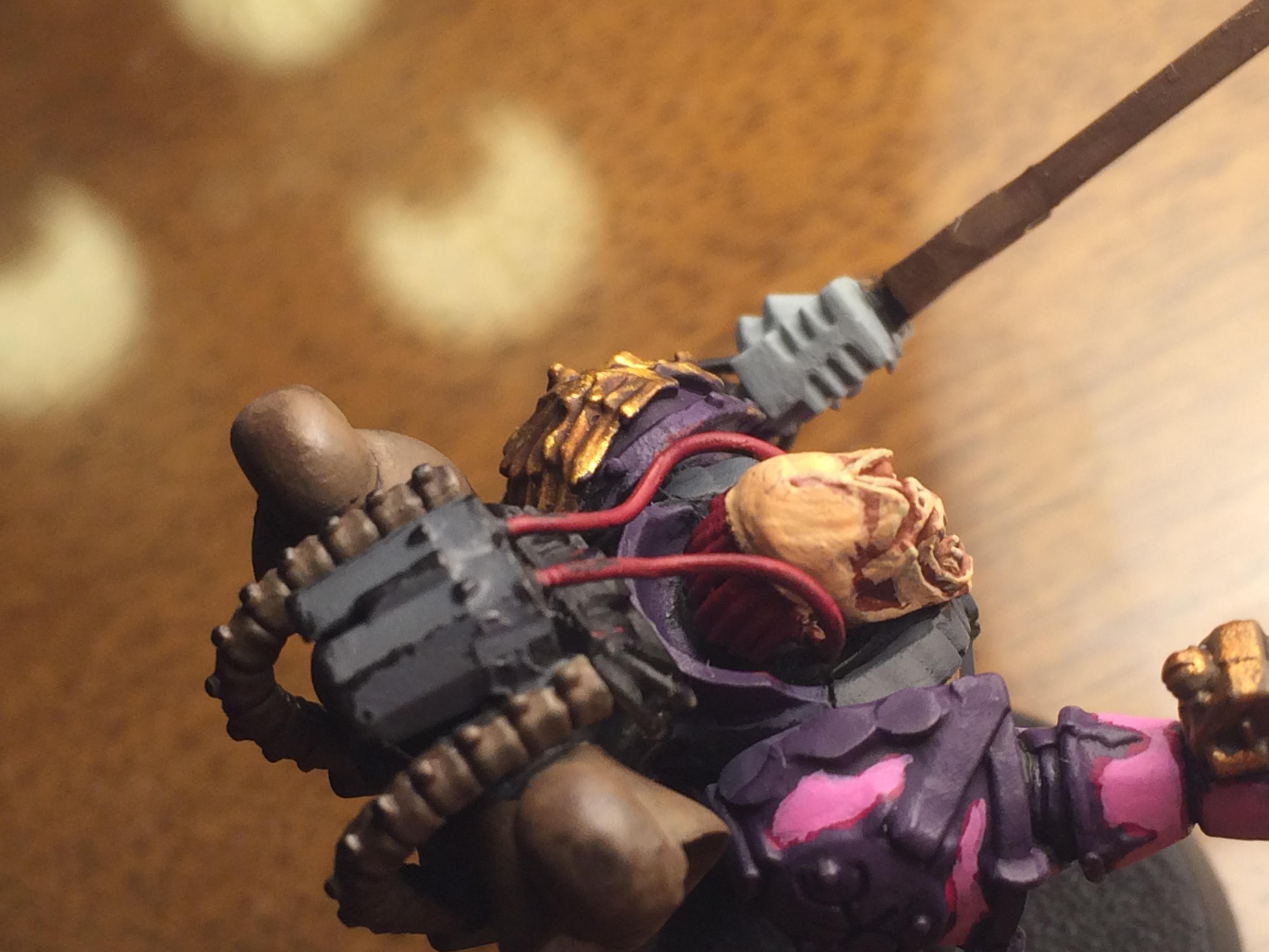 Chaos, Chaos Space Marines, Conversion, Doom Siren, Emperor, Emperor's Children, Flesh, Hormagaunt Purple, Kitbash, Noise, Noise Marines, Pink, Purple, Slaanesh, Sonic, Space Marines, Tallarn Flesh, Tentacle, Tentacle Pink, Warhammer 40,000, Warhammer Fantasy, Warlock Purple, Wash