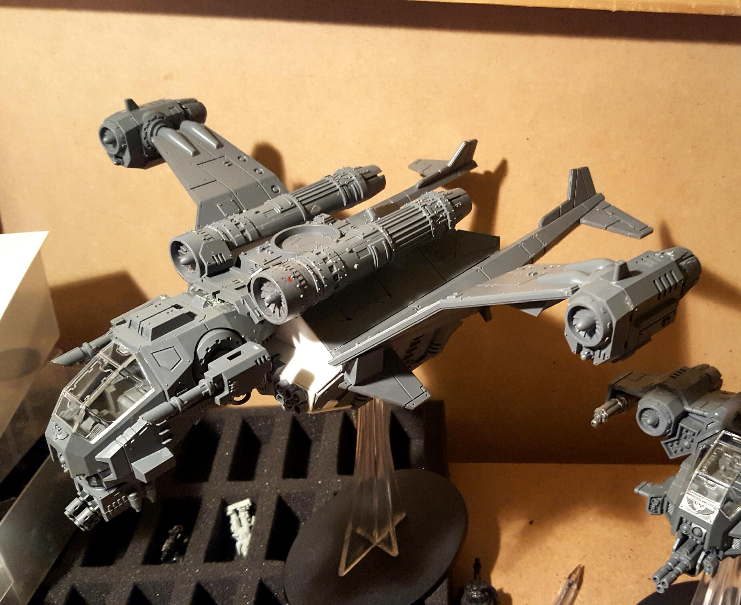 Alternative, Flyer, Kitbash, Proxy, Raven, Shuttle Dropship, Space Marines, Storm, Storm Raven