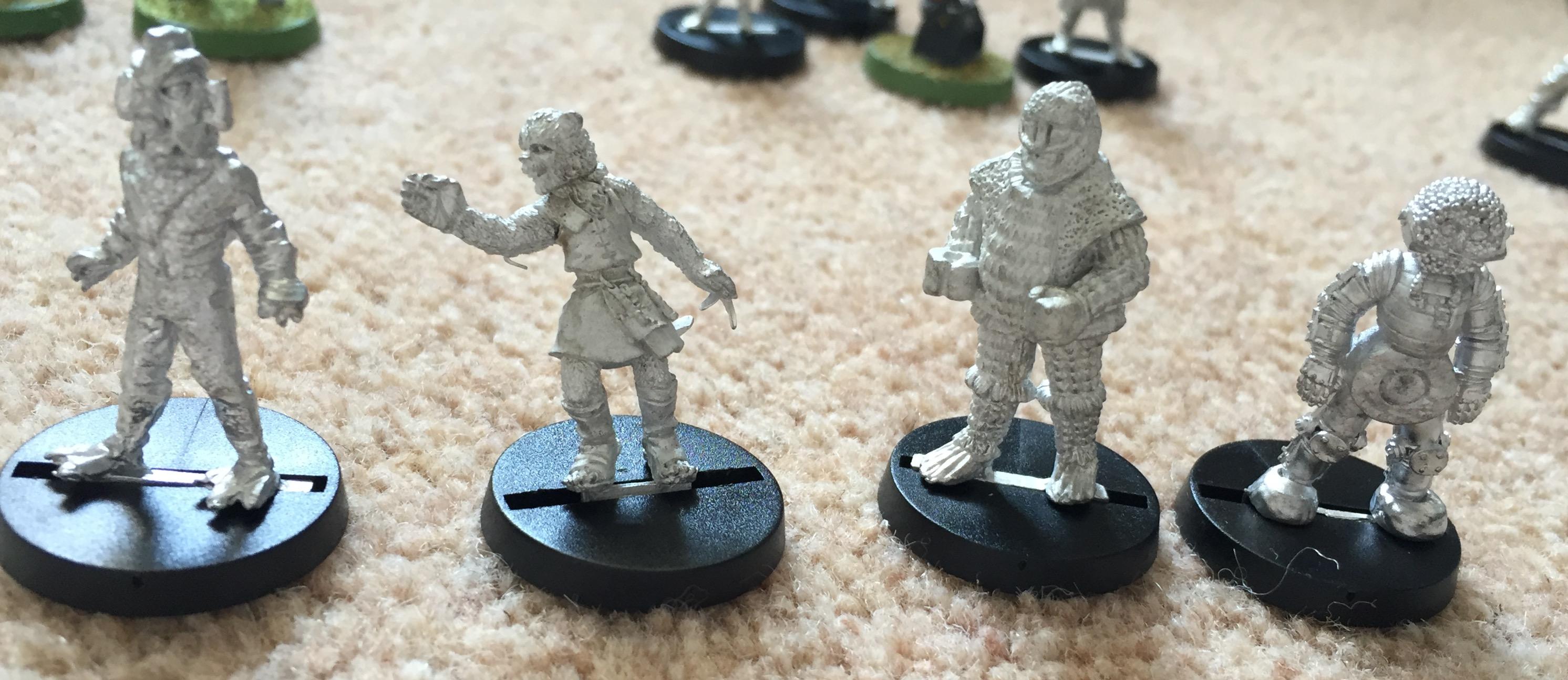 Cheetah Person, Silurian, Kandy Man and Ice Warrior