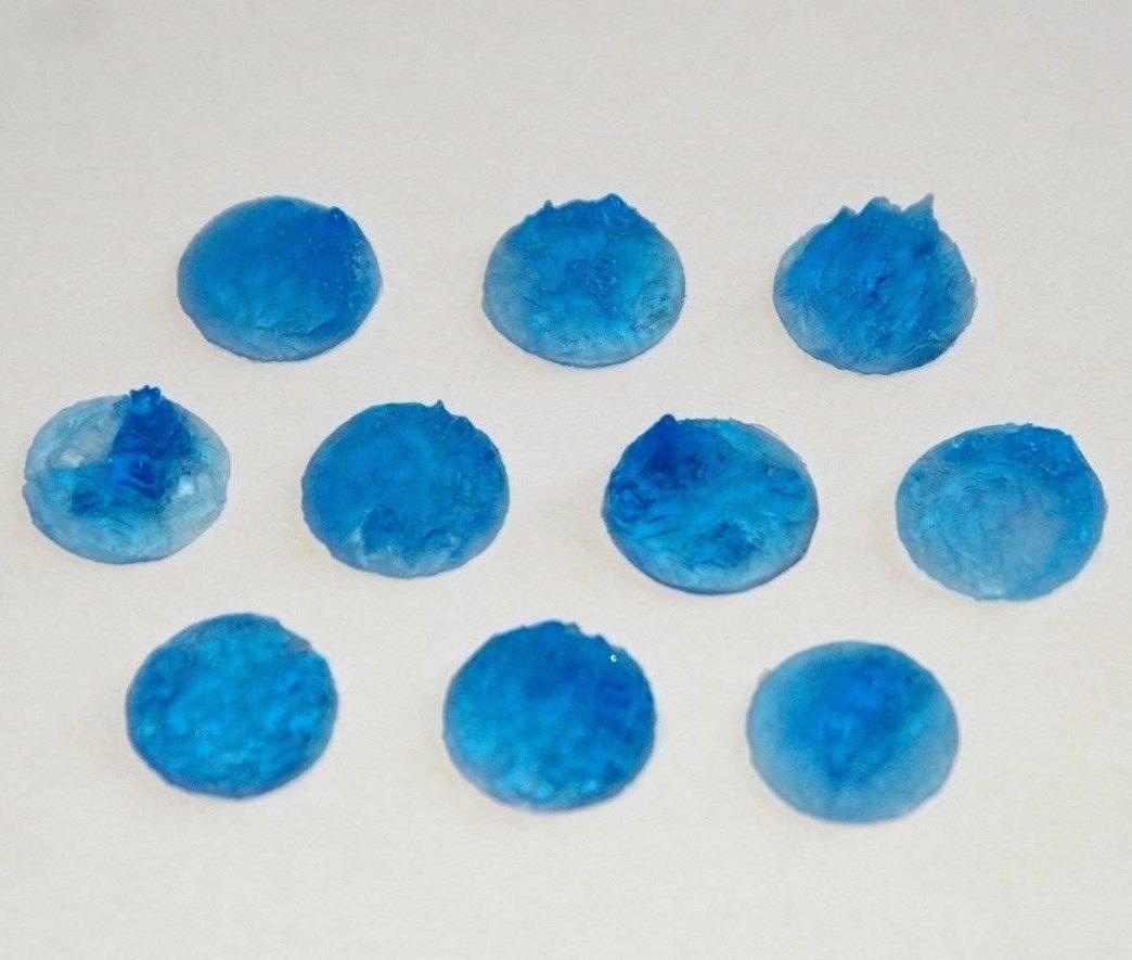 translucent blue resin 