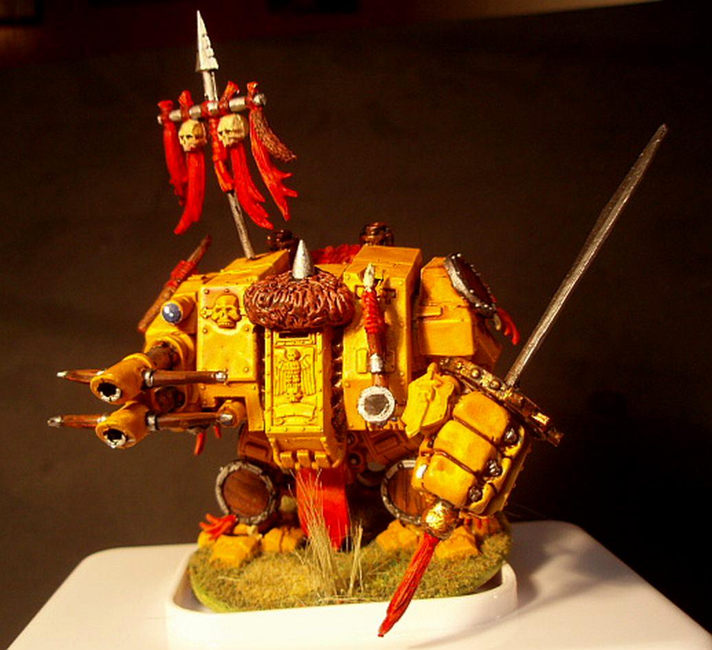 Converted Dreadnaught, Dreadnought, Games Workshop, Mongol Dreadnaught, Space Marine Dreadnaught, Space Marines, White Scars, White Scars Dreadnaught