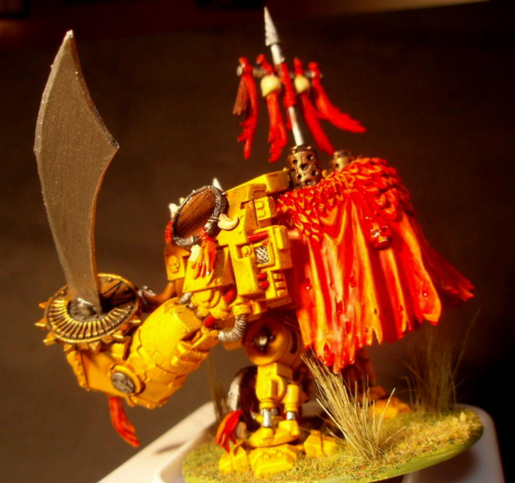 Converted Dreadnaught, Dreadnought, Games Workshop, Mongol Dreadnaught, Space Marine Dreadnaught, Space Marines, White Scars, White Scars Dreadnaught
