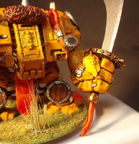 Converted Dreadnaught, Dreadnought, Games Workshop, Mongol Dreadnaught, Space Marine Dreadnaught, Space Marines, White Scars, White Scars Dreadnaught