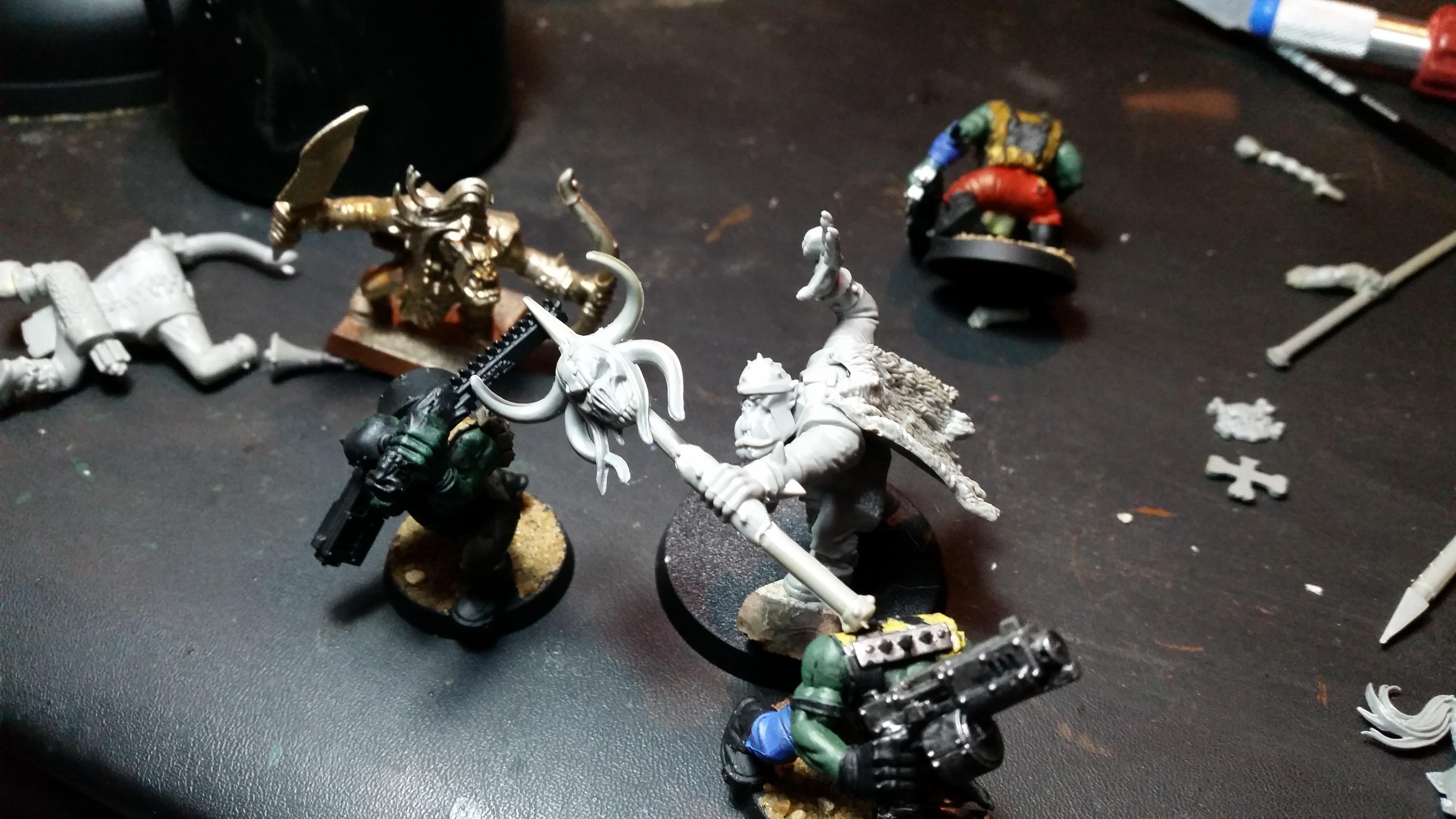 Conversion, Kitbash, Orcs, Orks, Shaman, Weirdboy