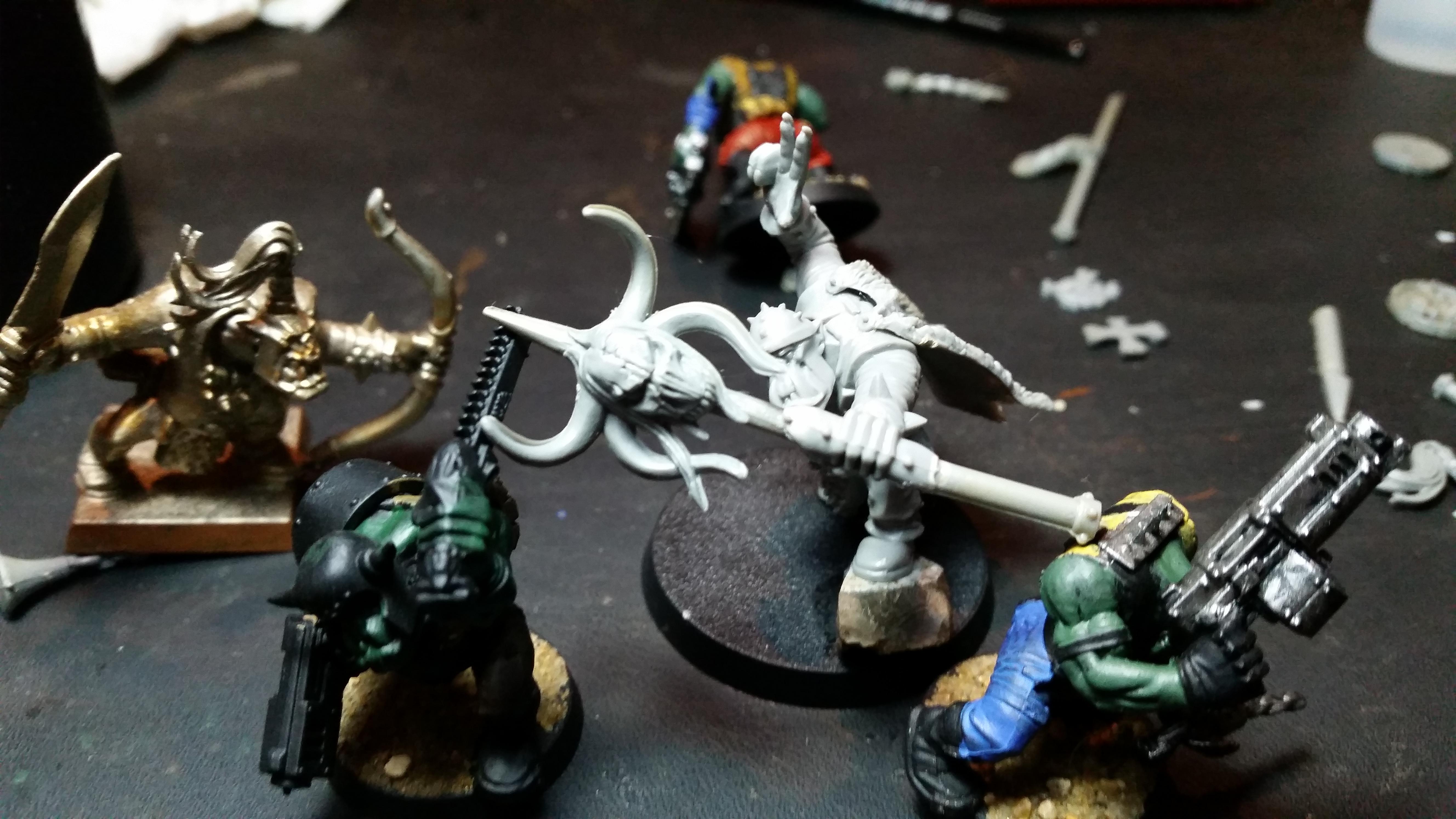 Conversion, Kitbash, Orcs, Orks, Shaman, Weirdboy