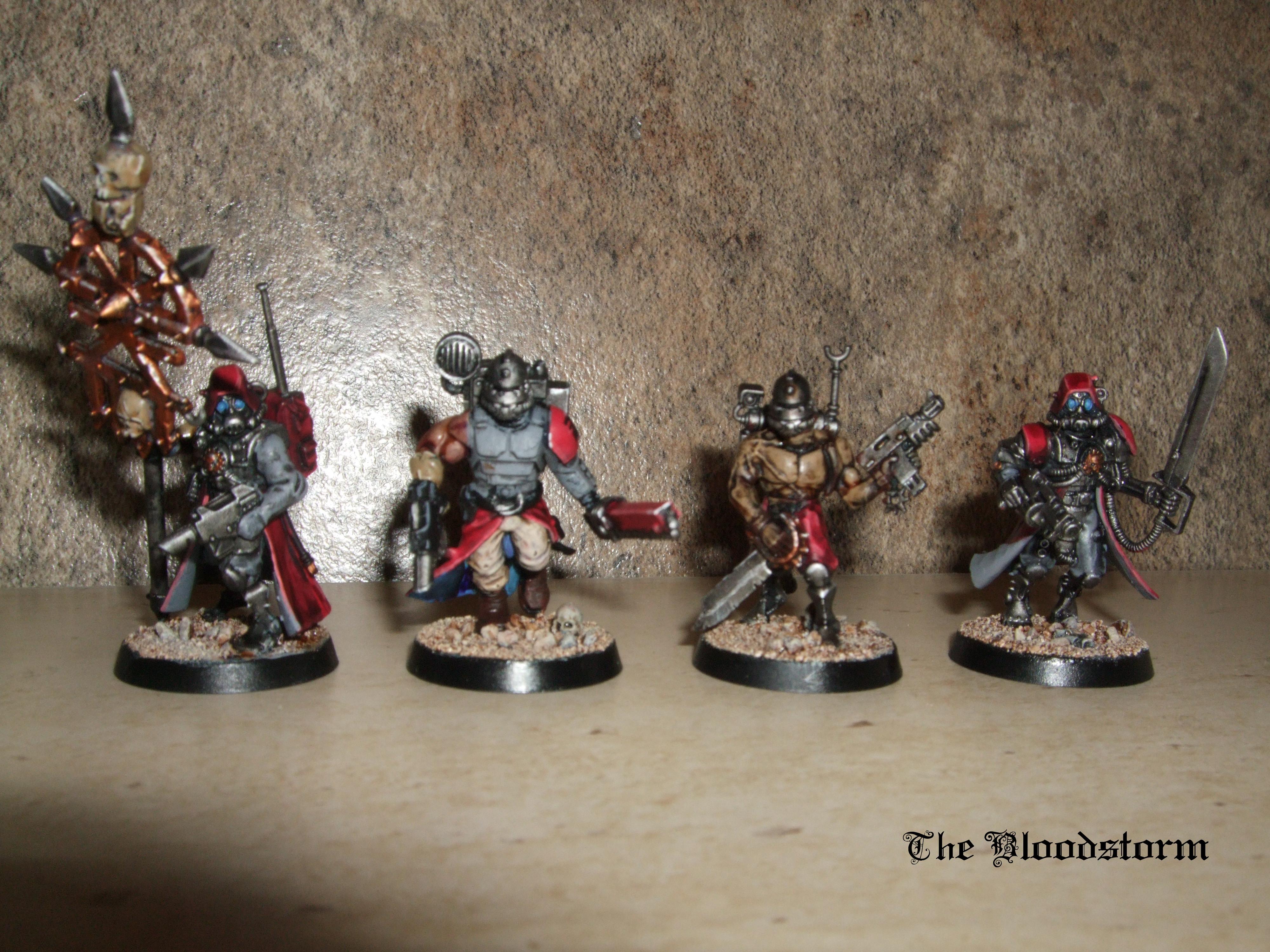 Chaos Space Marines, Conversion, Cultists, Dark Mechanicus, Khorne Daemonkin, Warhammer 40,000