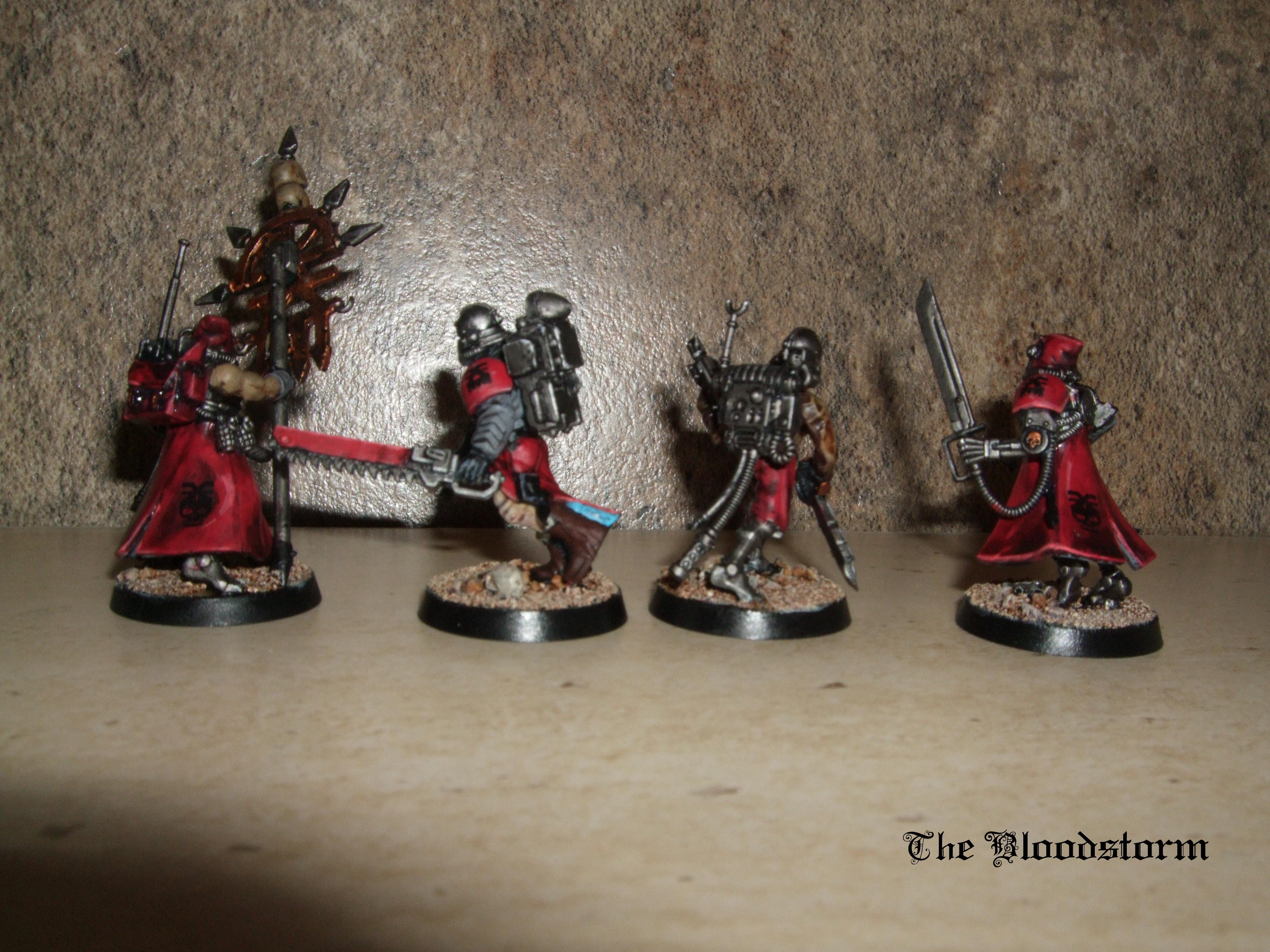 Chaos Space Marines, Conversion, Cultists, Dark Mechanicus, Khorne Daemonkin, Warhammer 40,000