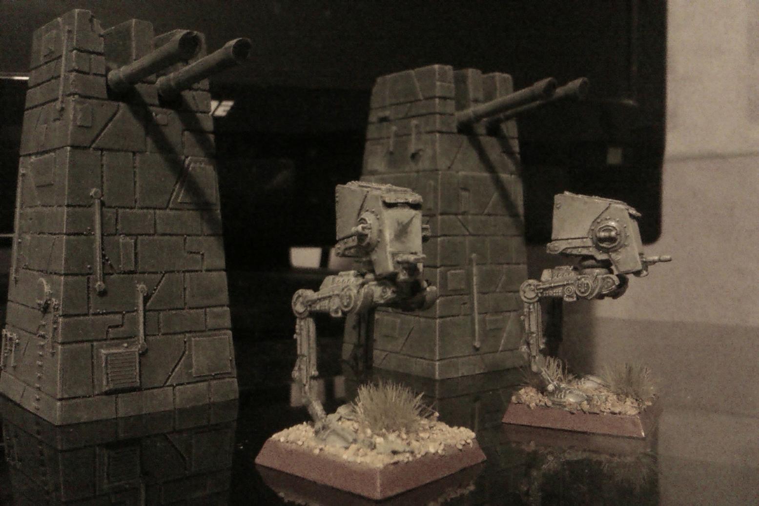 6mm, Defences, Empire, Epic, Fortifications, Grey, Guns, Imperial, Laser, Mech, Sentinel, Star Wars, Turret, Walker, X-Wing