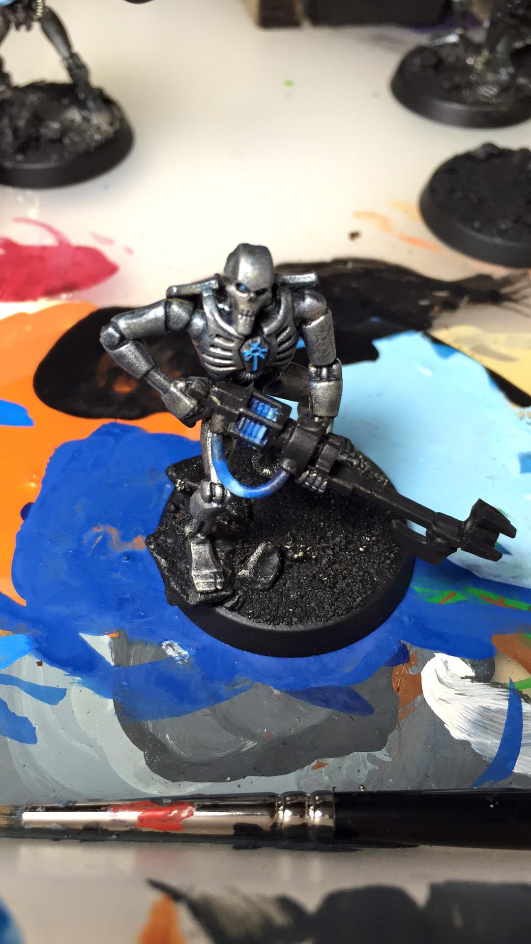 Necron Warrior WIP - plasma done