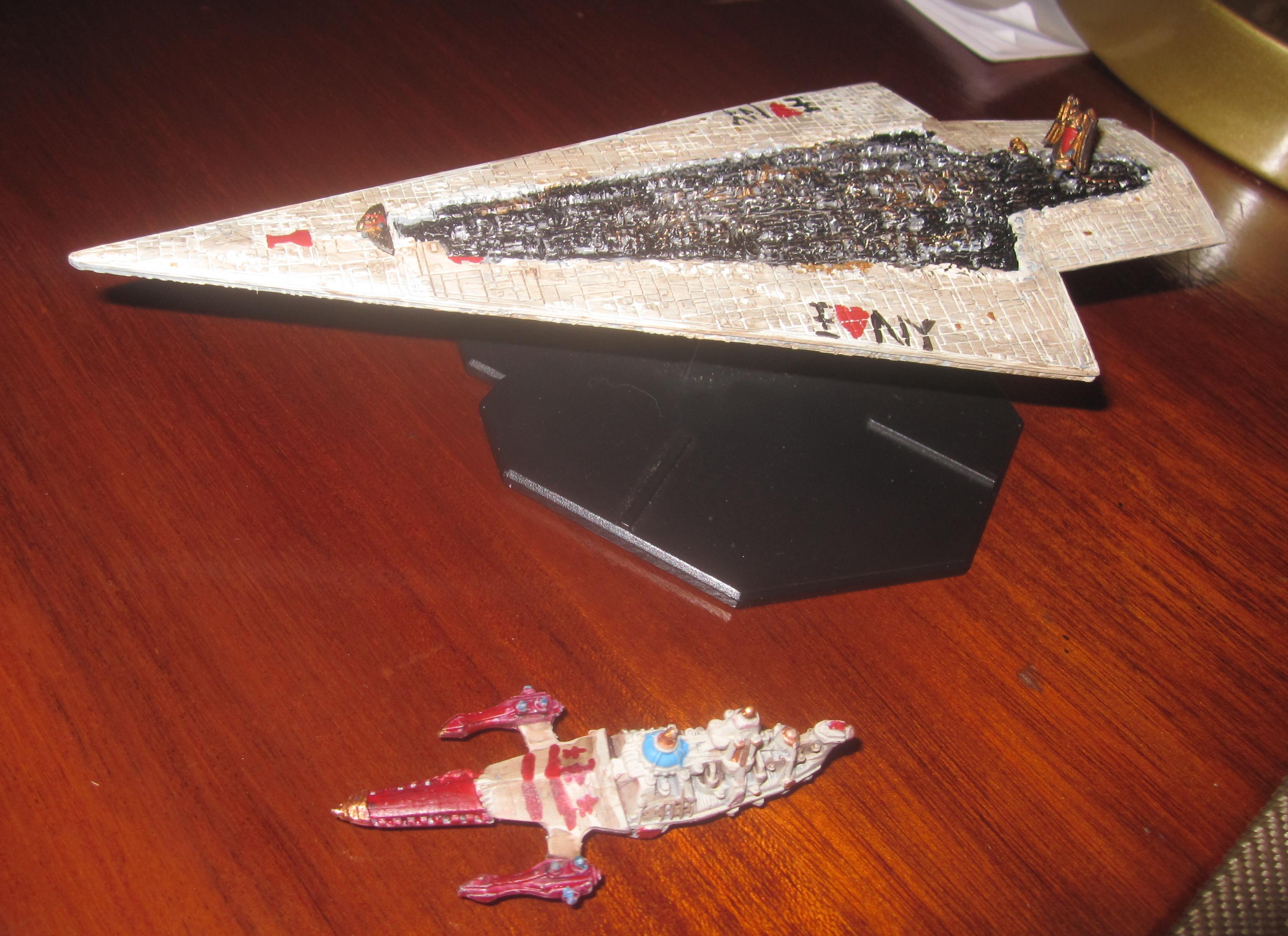 Buck Rogers, Spaceship, Star Wars Miniatures, Super Star Destroyer, Toy