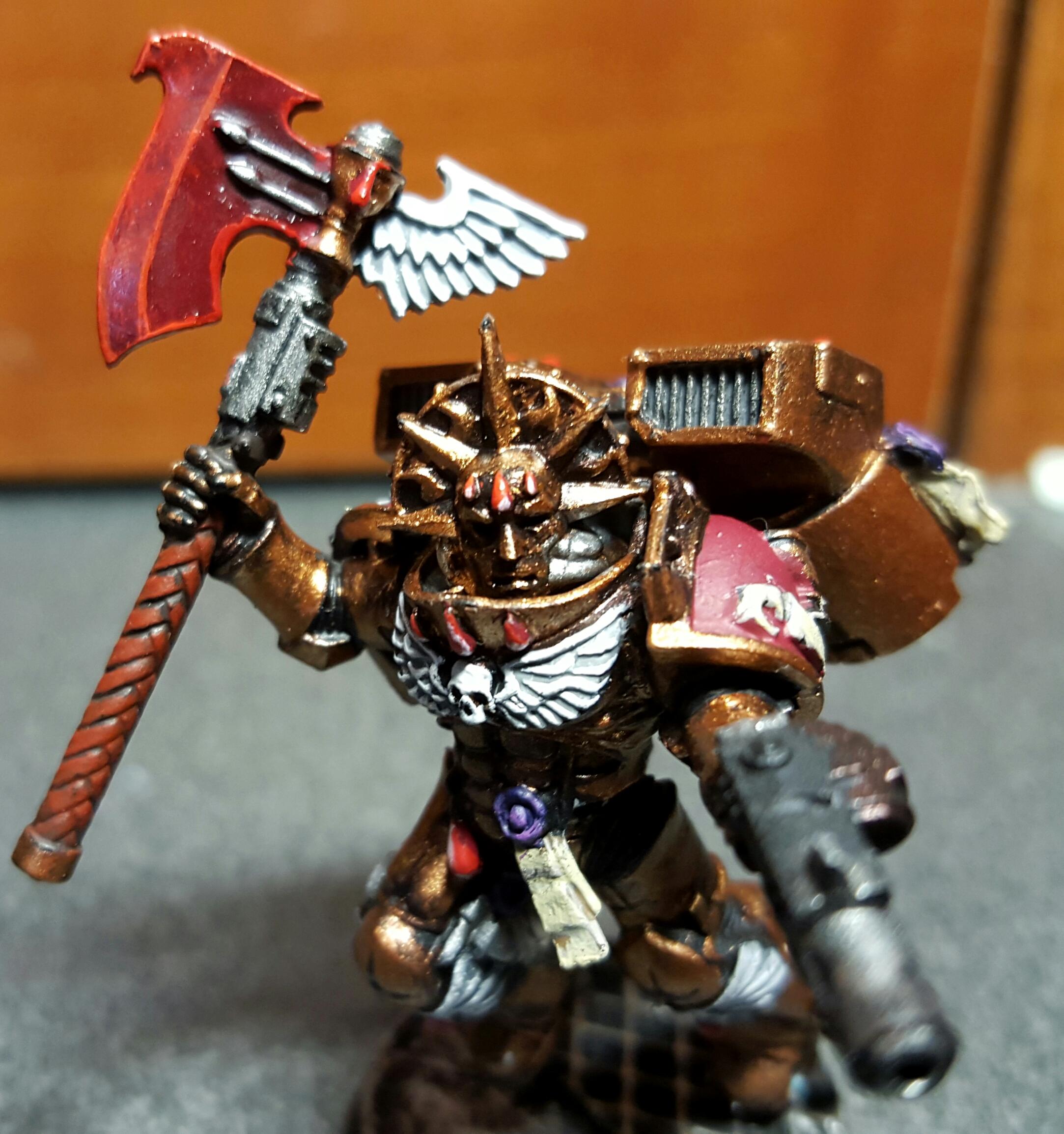 Blood Angels, Dante, Death Mask, Grail Wardens, Meltagun, Power Axe, Sanguinary Guard