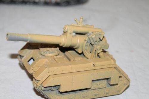 Missing part of the barrel, shield  and the firing platform 
