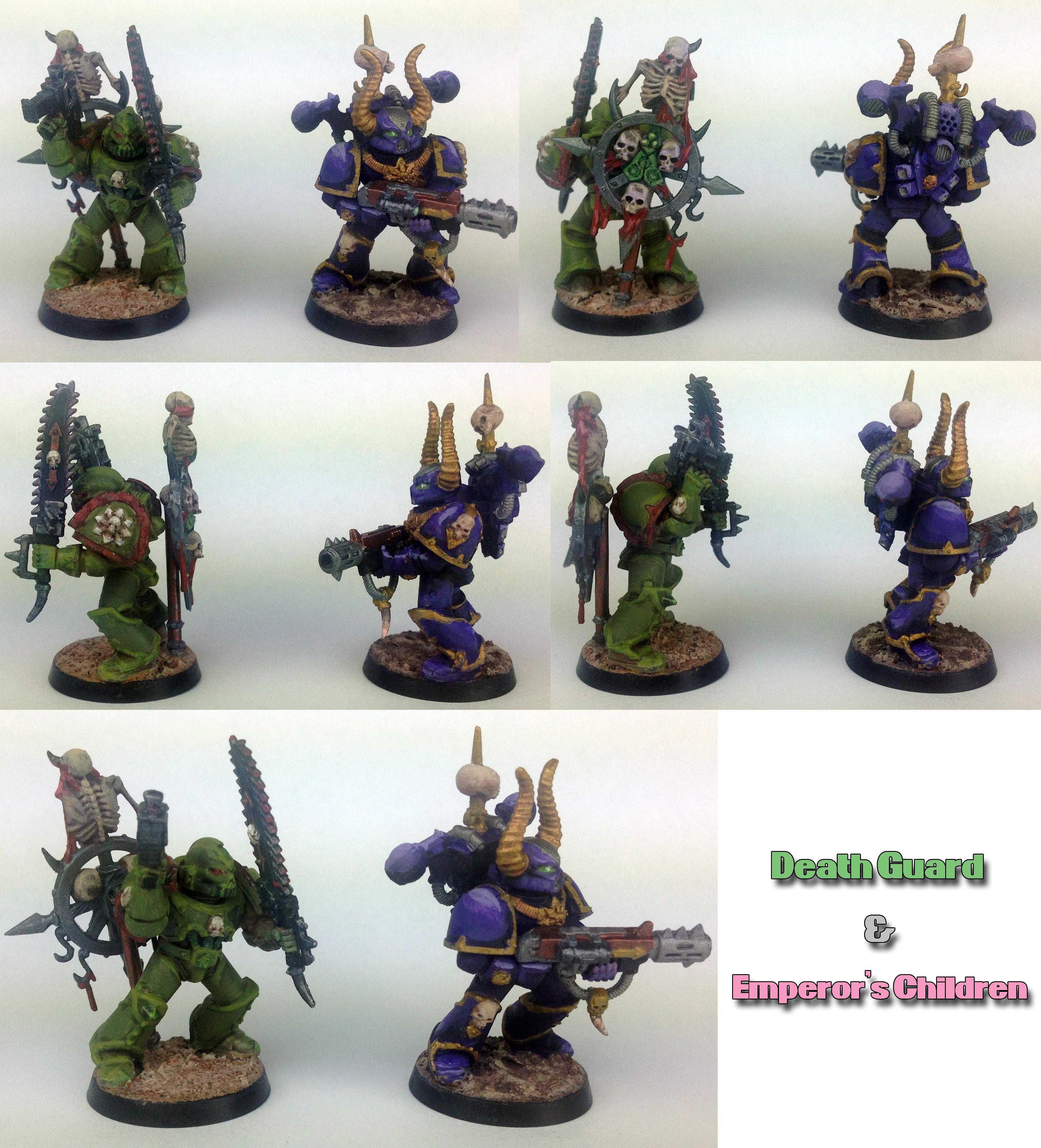 Chaos, Chaos Space Marines, Death Guard, Emperor's Children, Space Marines, Warhammer 40,000