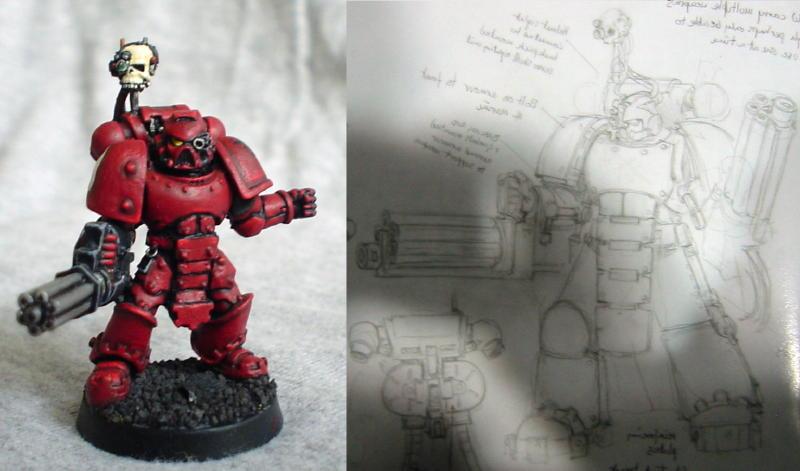 Assault Cannon, Blood Angels, Concept, Rotor Cannon