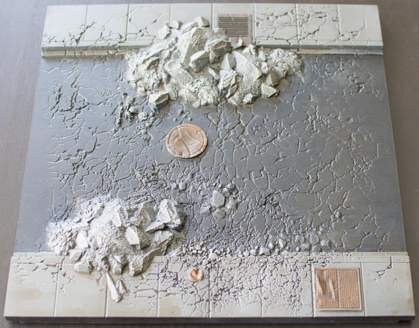 Tablescape Damaged Streets