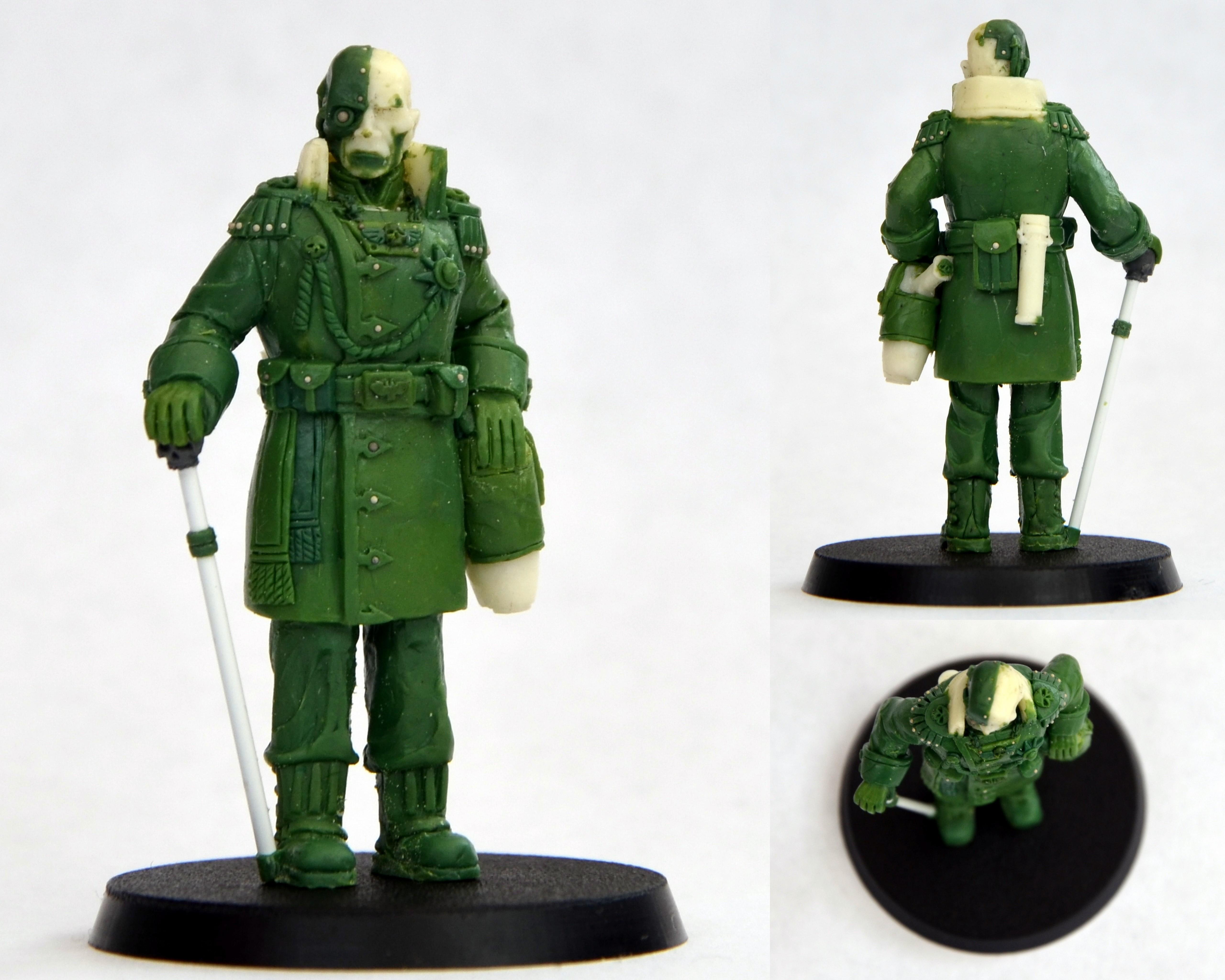 54mm, General, Governor, Imperial Guard, Inquisitor, Officer, Scratch Build, Sculpting, Warhammer 40,000